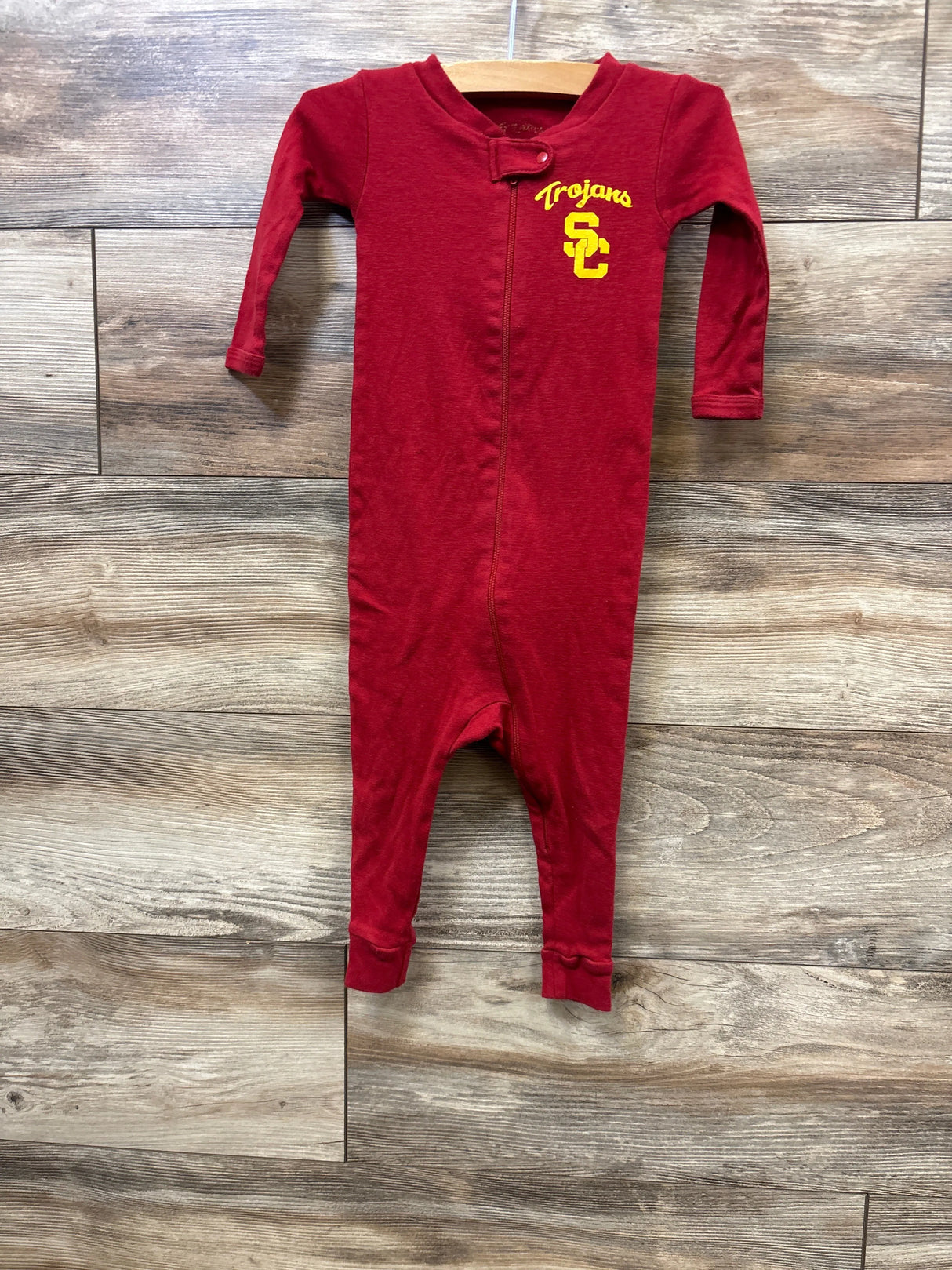 Trojans SC Footless Sleeper Red sz 12-18m