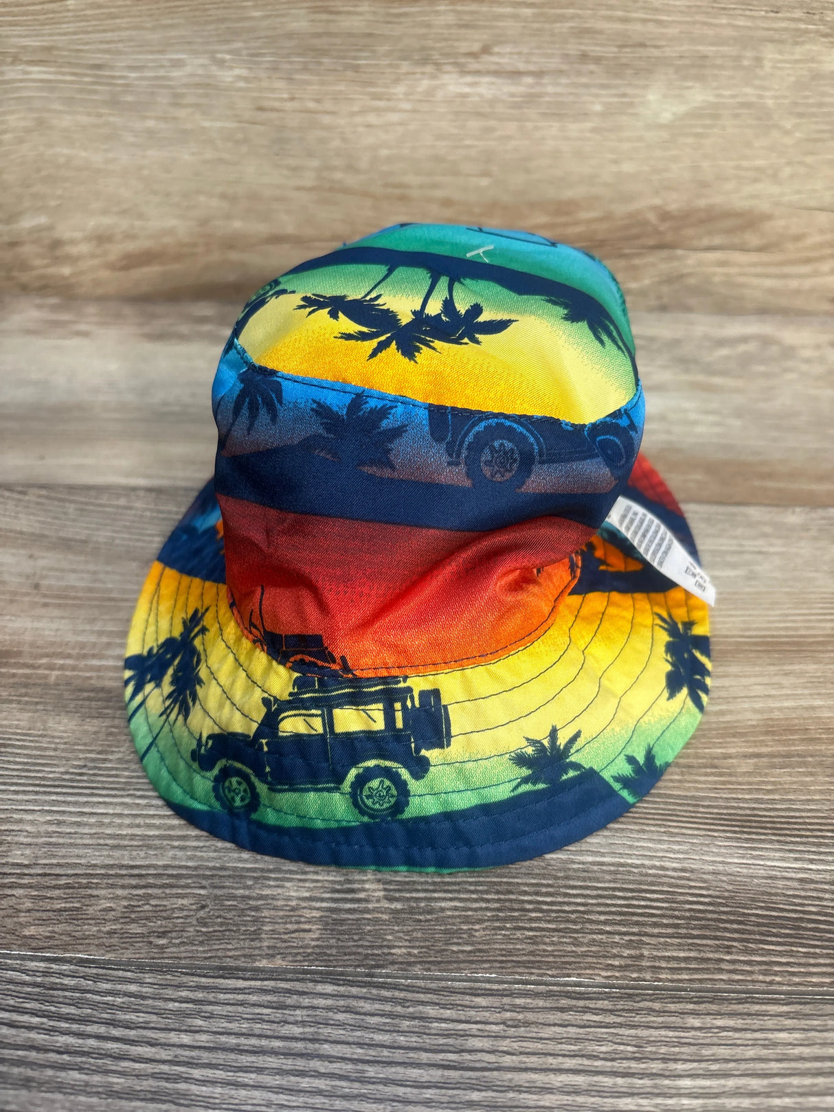 UV Skinz Reversible Bucket Hat Tropical/Navy sz 3T