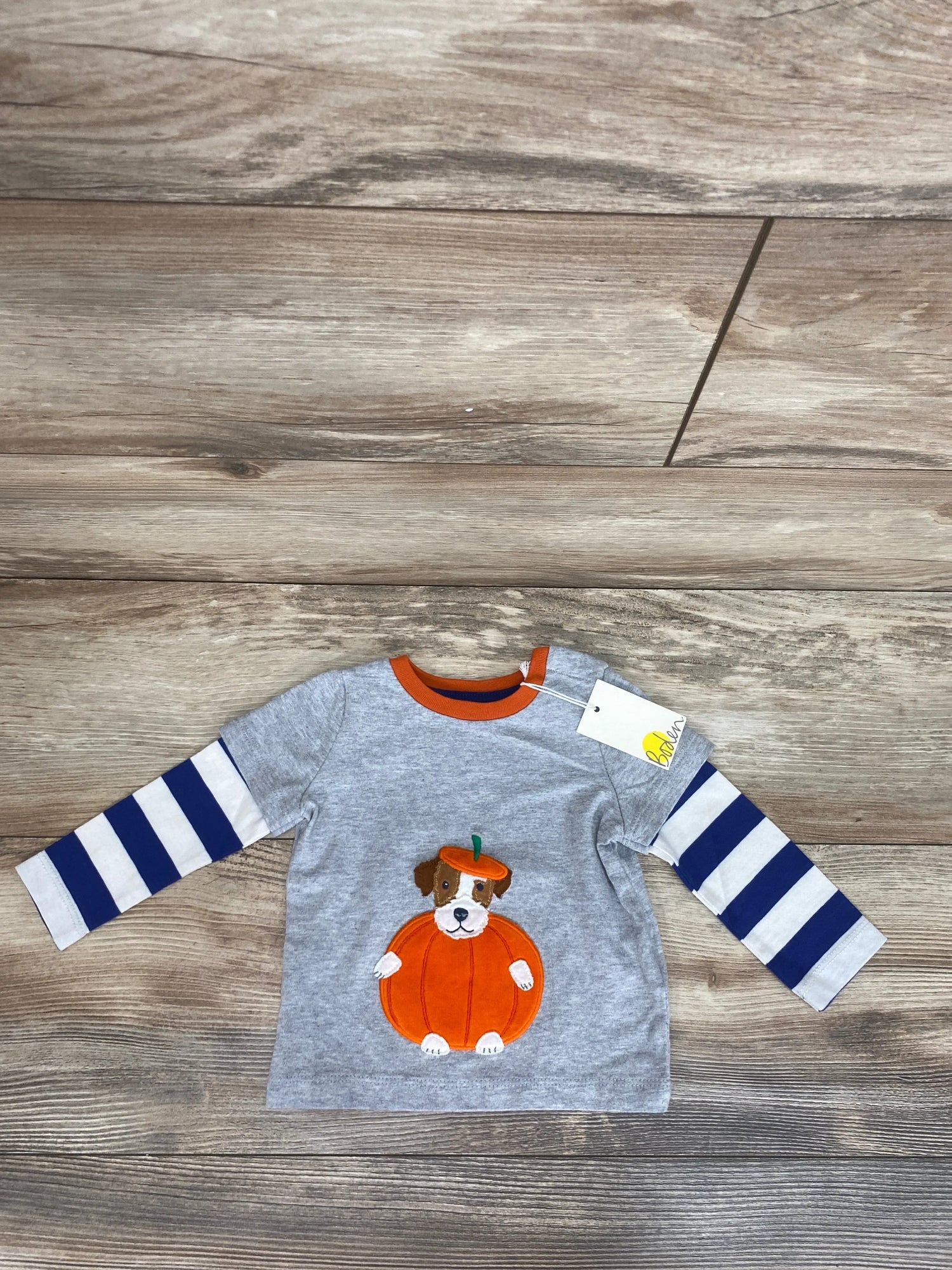 NEW Baby Boden 2fer Puppy Pumpkin Shirt sz 3-6m - Me n Mommy To Be