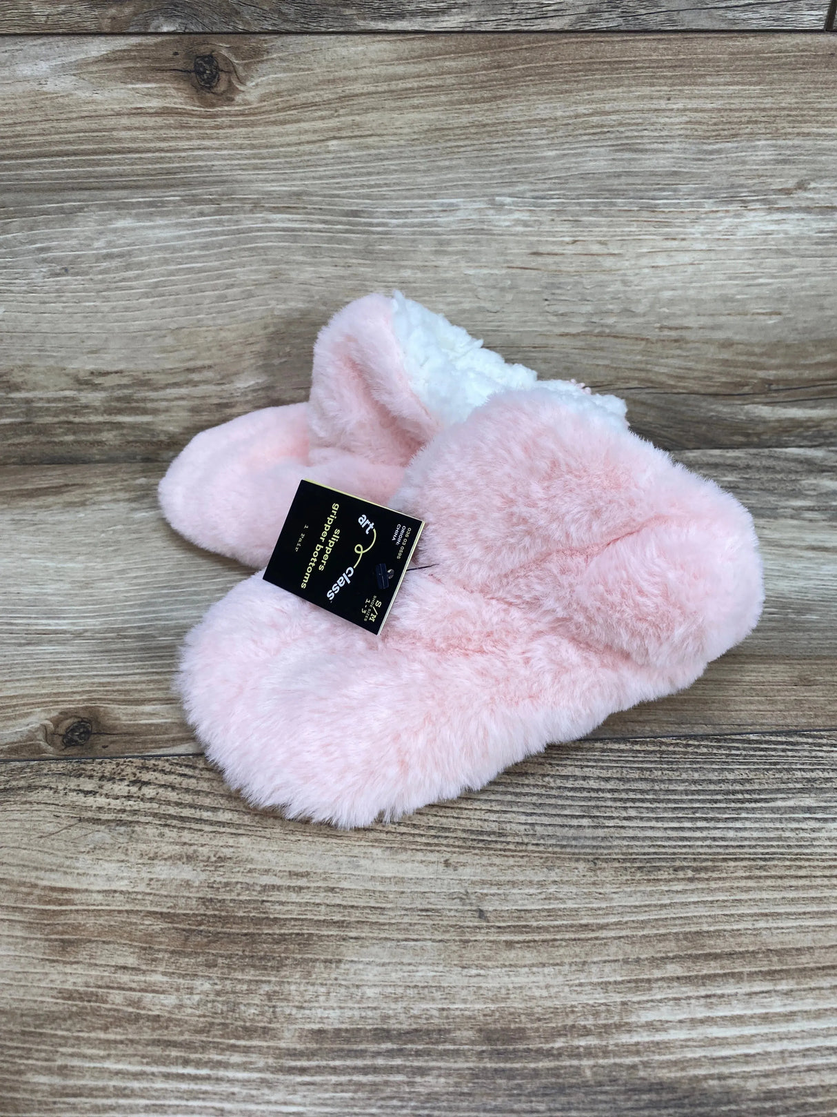 NEW Art Class Gripper Bottom Slippers Pink sz S/M - Me n Mommy To Be