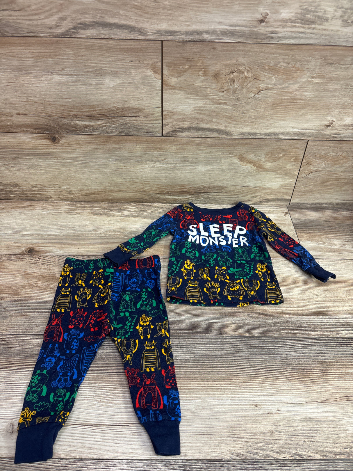 Old Navy 2pc Pajama Set Navy sz 12-18m