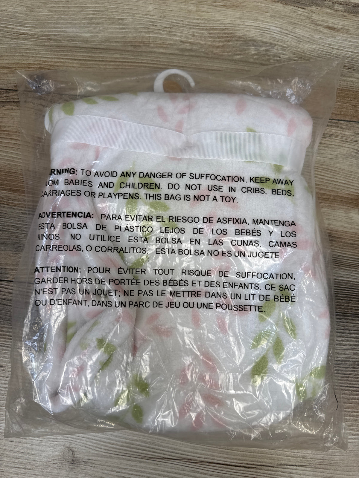 NEW Baby Essentials Plush Deer Baby Blanket White
