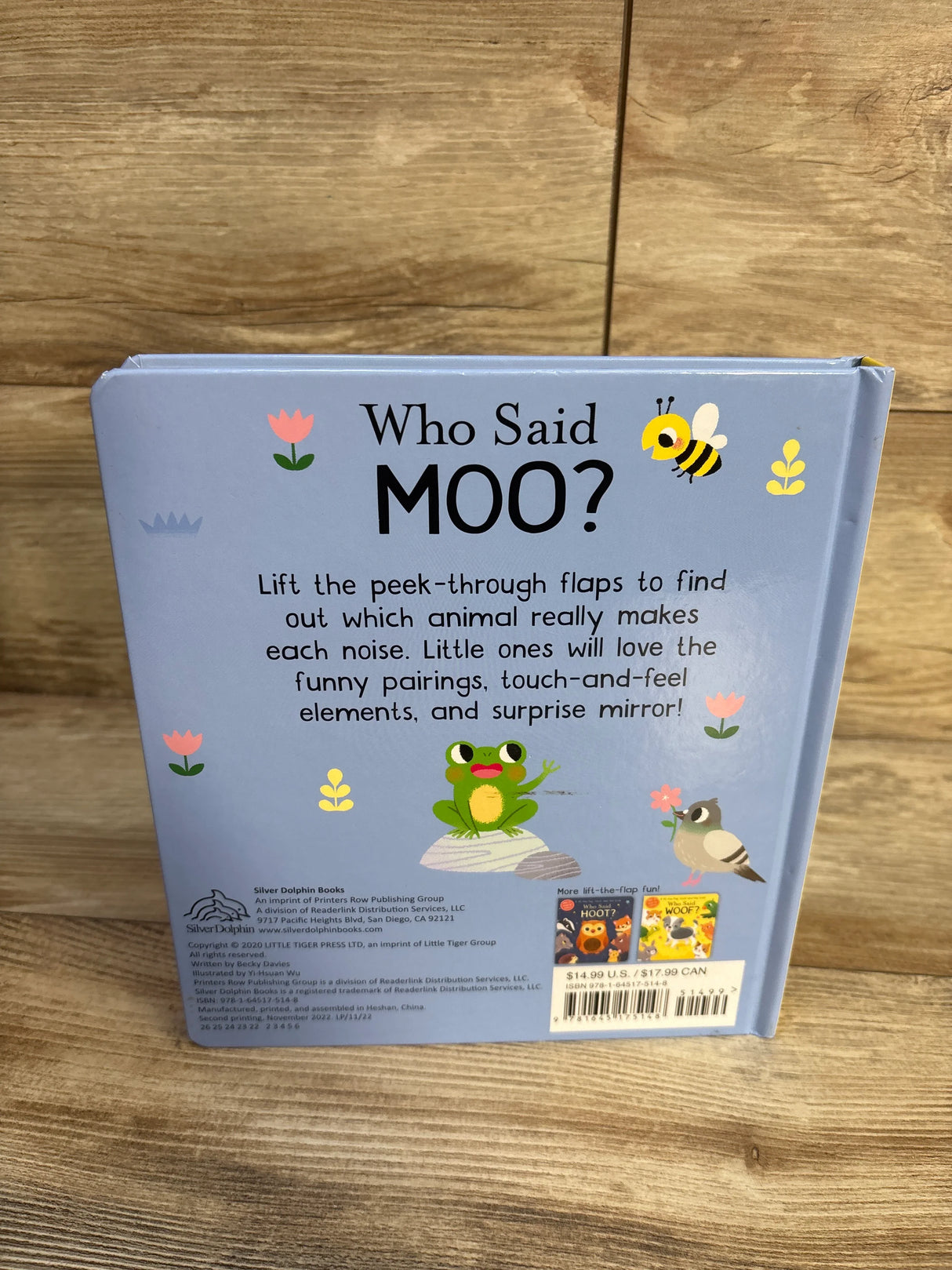 Who Said Moo?: A Life-the-Flap Touch-and-Feel Board Book
