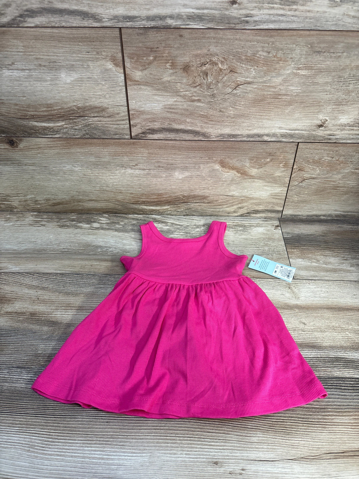NEW Cat & Jack 2pc Ribbed Tank Dress & Bloomers Set Pink sz 12m