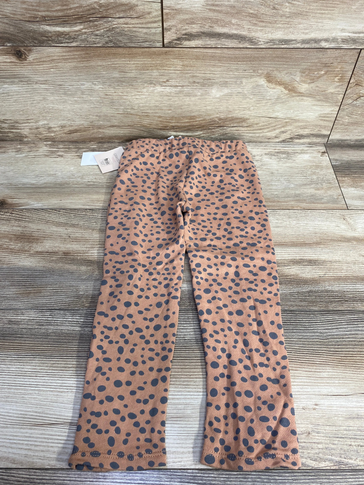NEW Grayson Mini Leopard Print Drawstring Pants Brown sz 4T