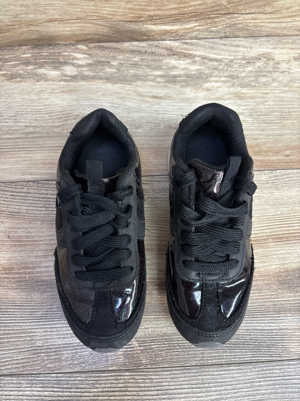 Cat & Jack Ellison Lace-Up Sneakers Black sz 13c