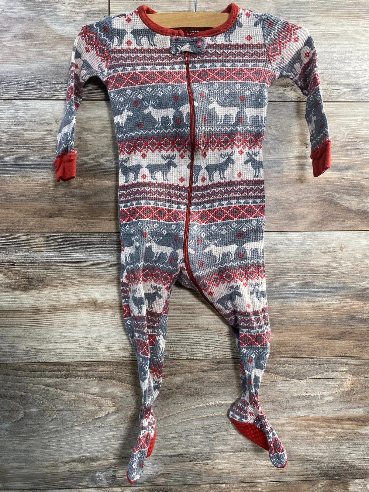 Children's Place Fair Isle Sleeper Grey sz 9-12m - Me n Mommy To Be