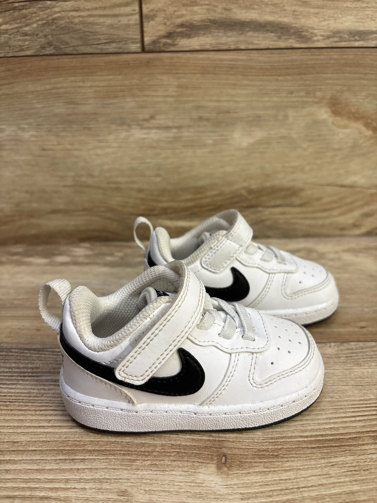 Nike Court Borough Low Recraft 'White Black' Sneakers sz 5c