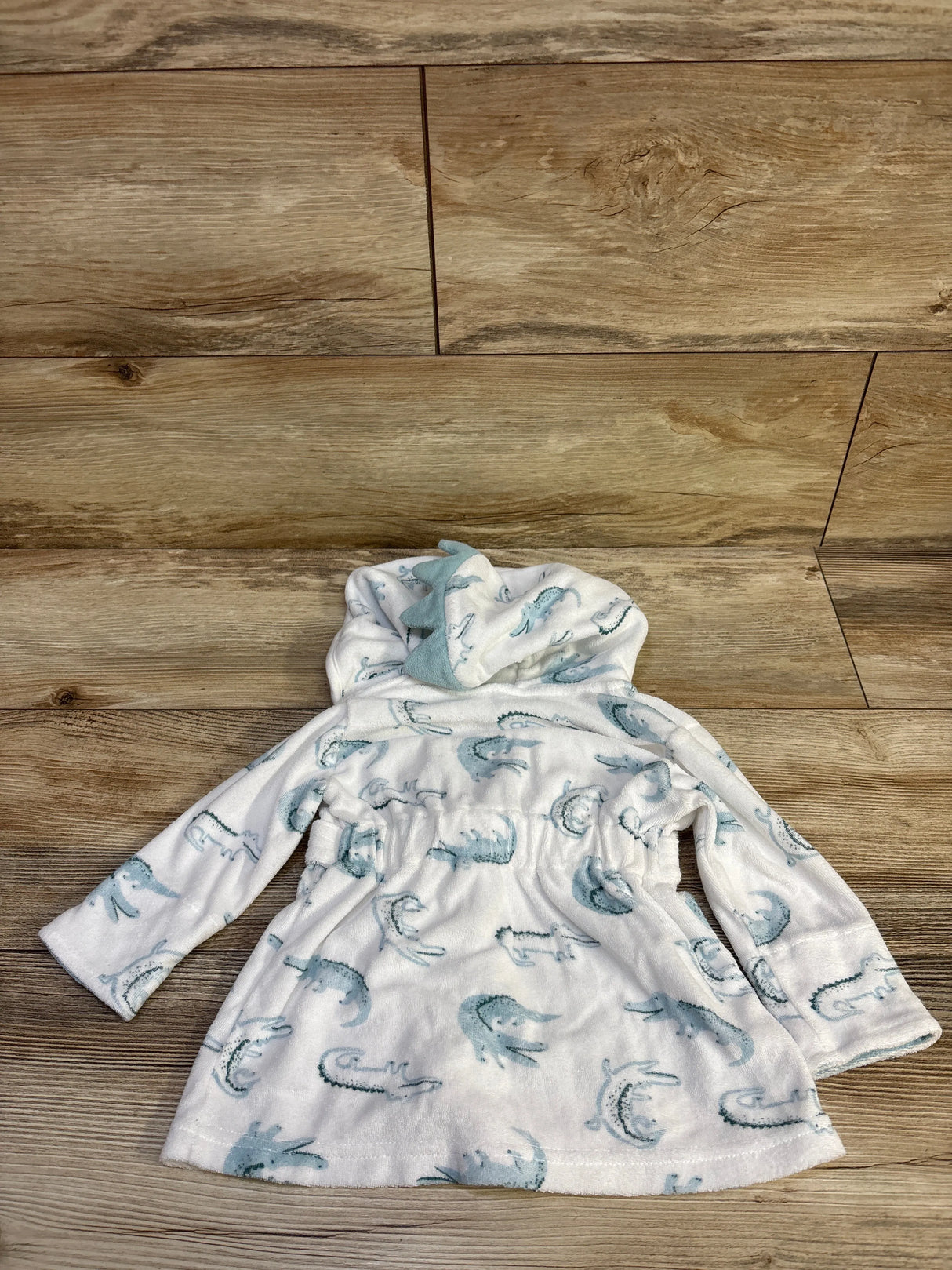 Just One You Terry Cloth Bath Robe White sz 0-9m