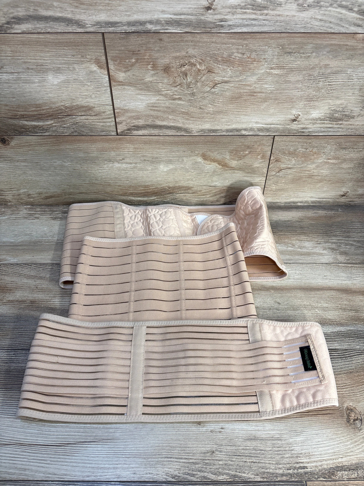 ChongErfei 3-in-1 Postpartum Support Recovery Belt, Beige sz Large