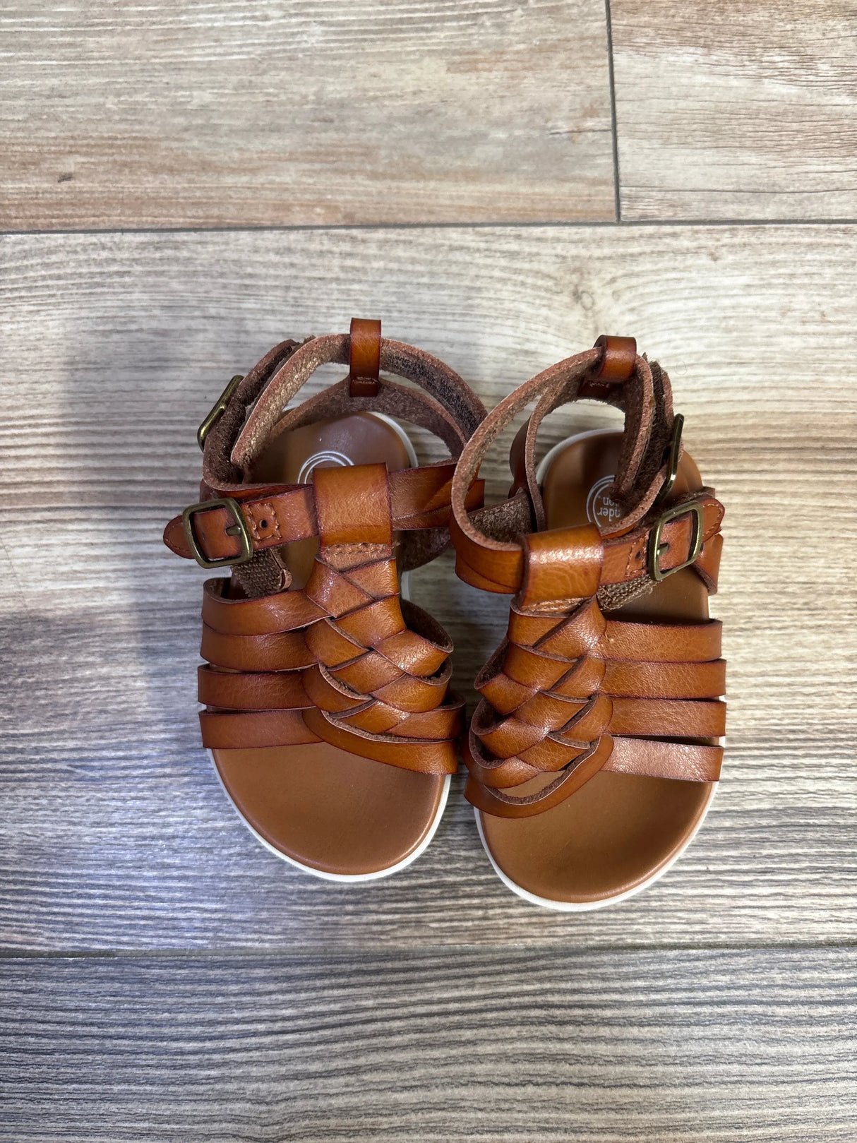 Wonder Nation Braided Gladiator Sandals Brown sz 2c