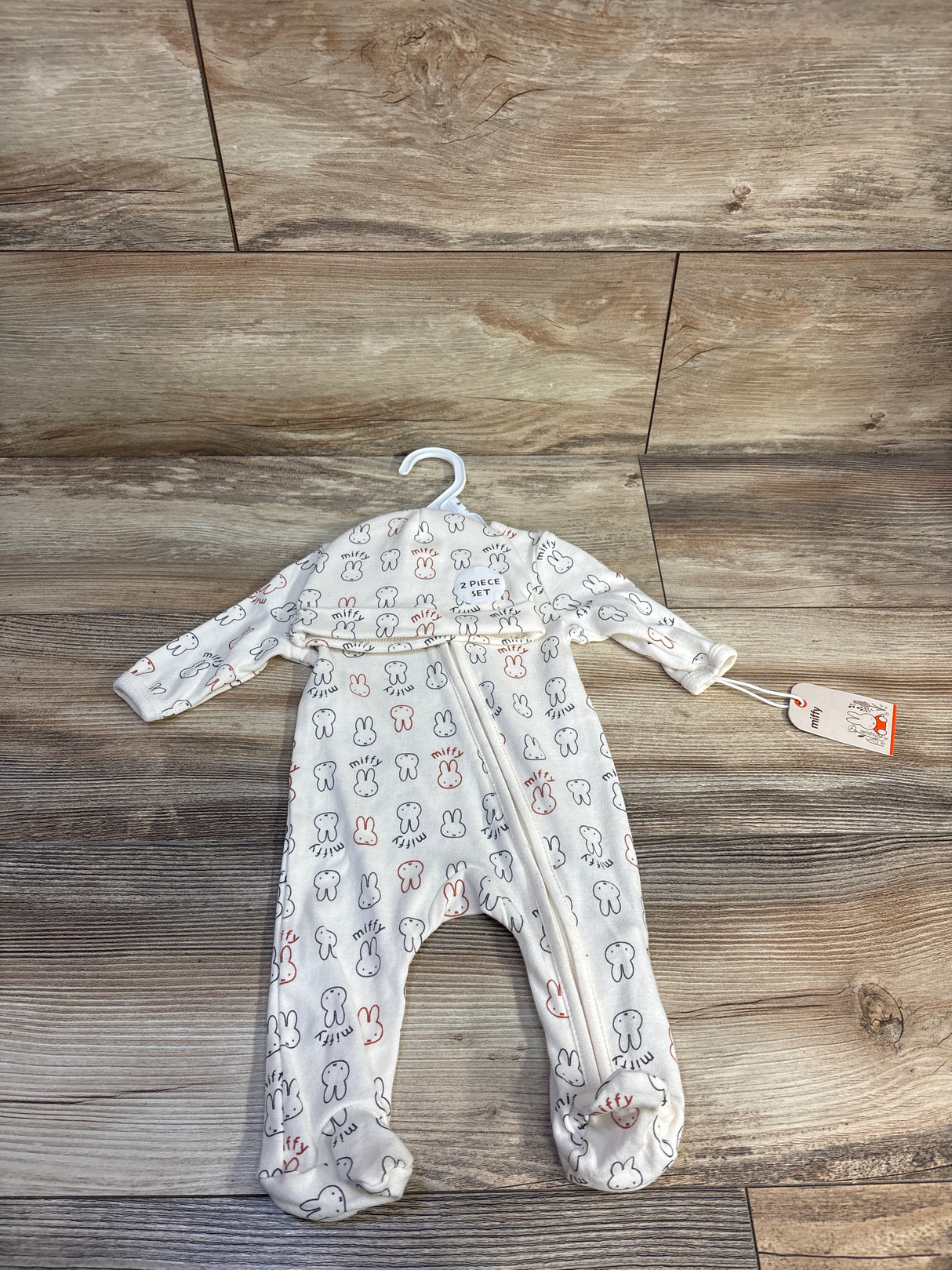 NEW Miffy 2pc Sleeper & Hat Set Cream sz 3m