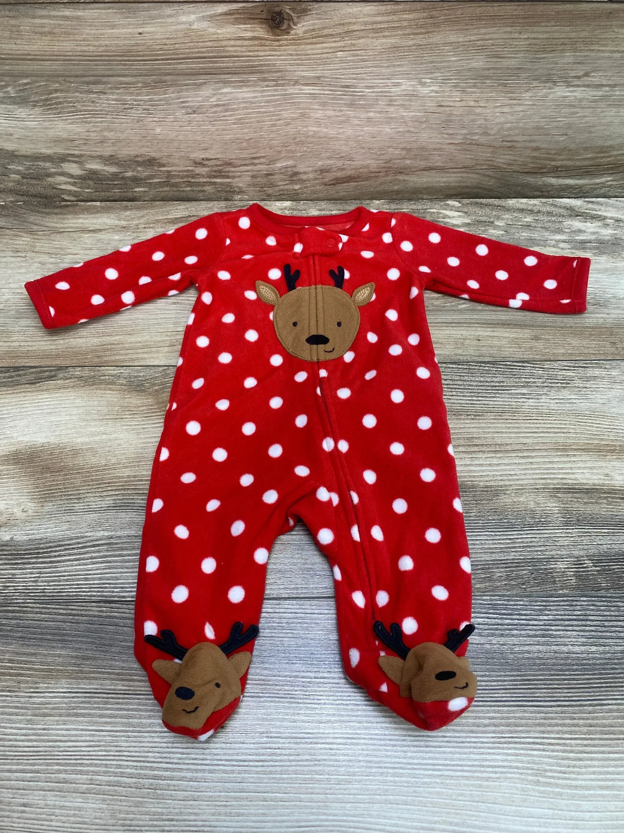 Just One You Polka Dot Blanket Sleeper Red sz Newborn - Me n Mommy To Be