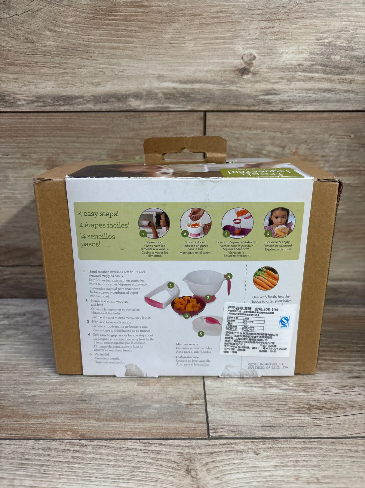 NEW Infantino Steam and Smush Baby Food Maker