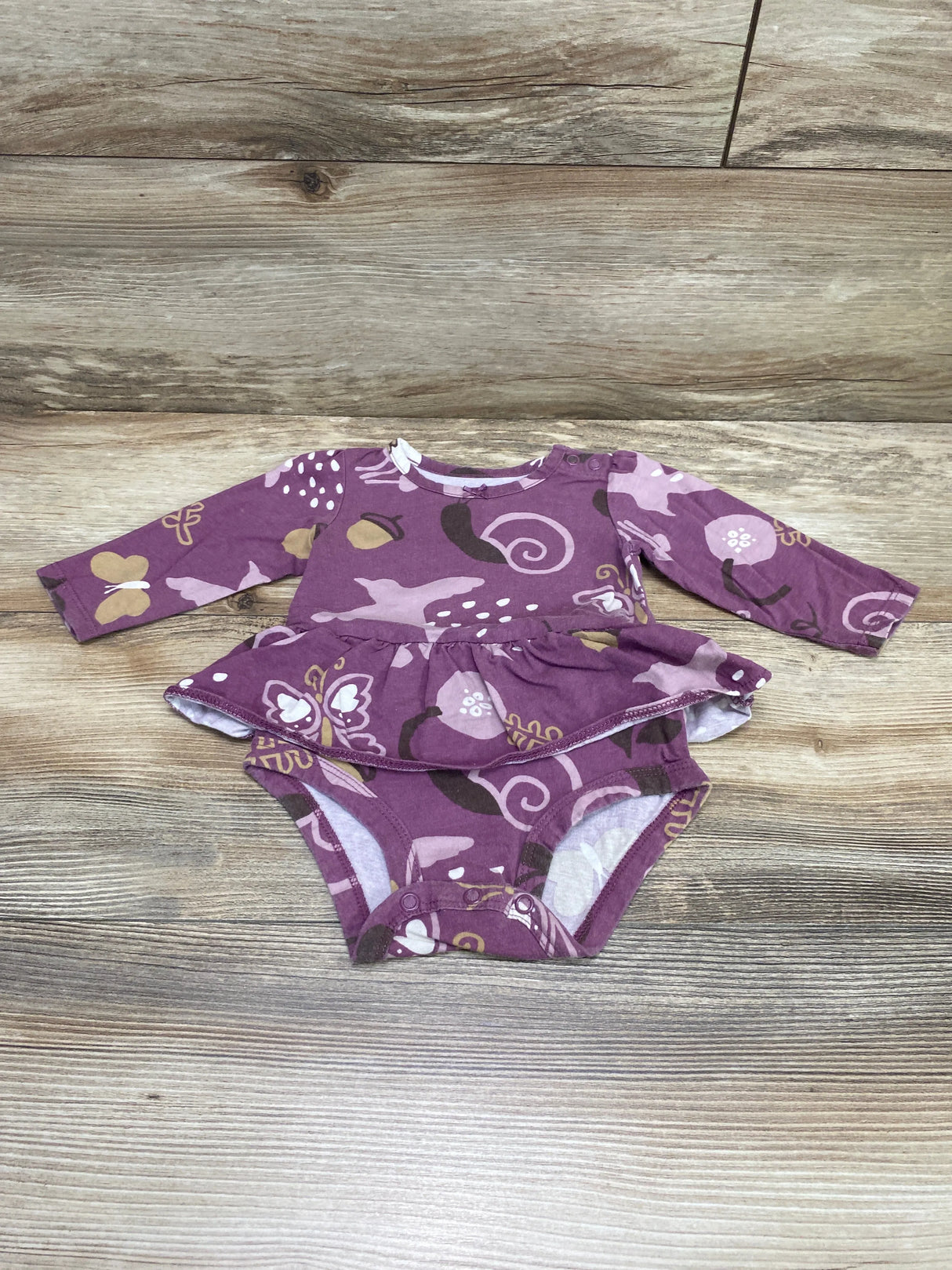Carter's Skirted Bodysuit Purple sz 6m - Me n Mommy To Be