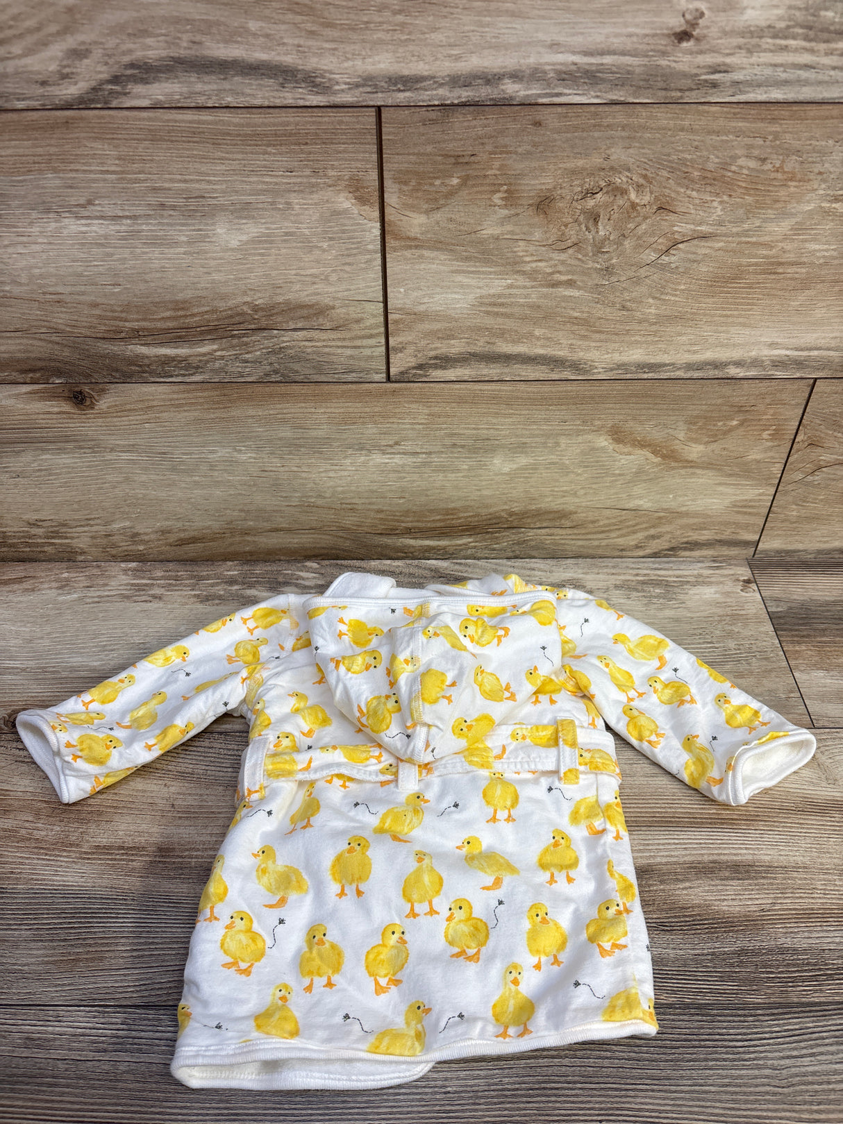 Burt's Bees Baby Hooded Bath Robe White sz 0-9m