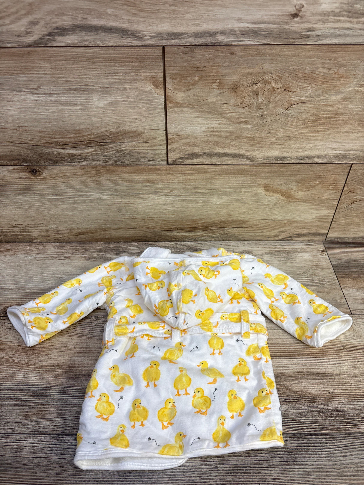 Burt's Bees Baby Hooded Bath Robe White sz 0-9m