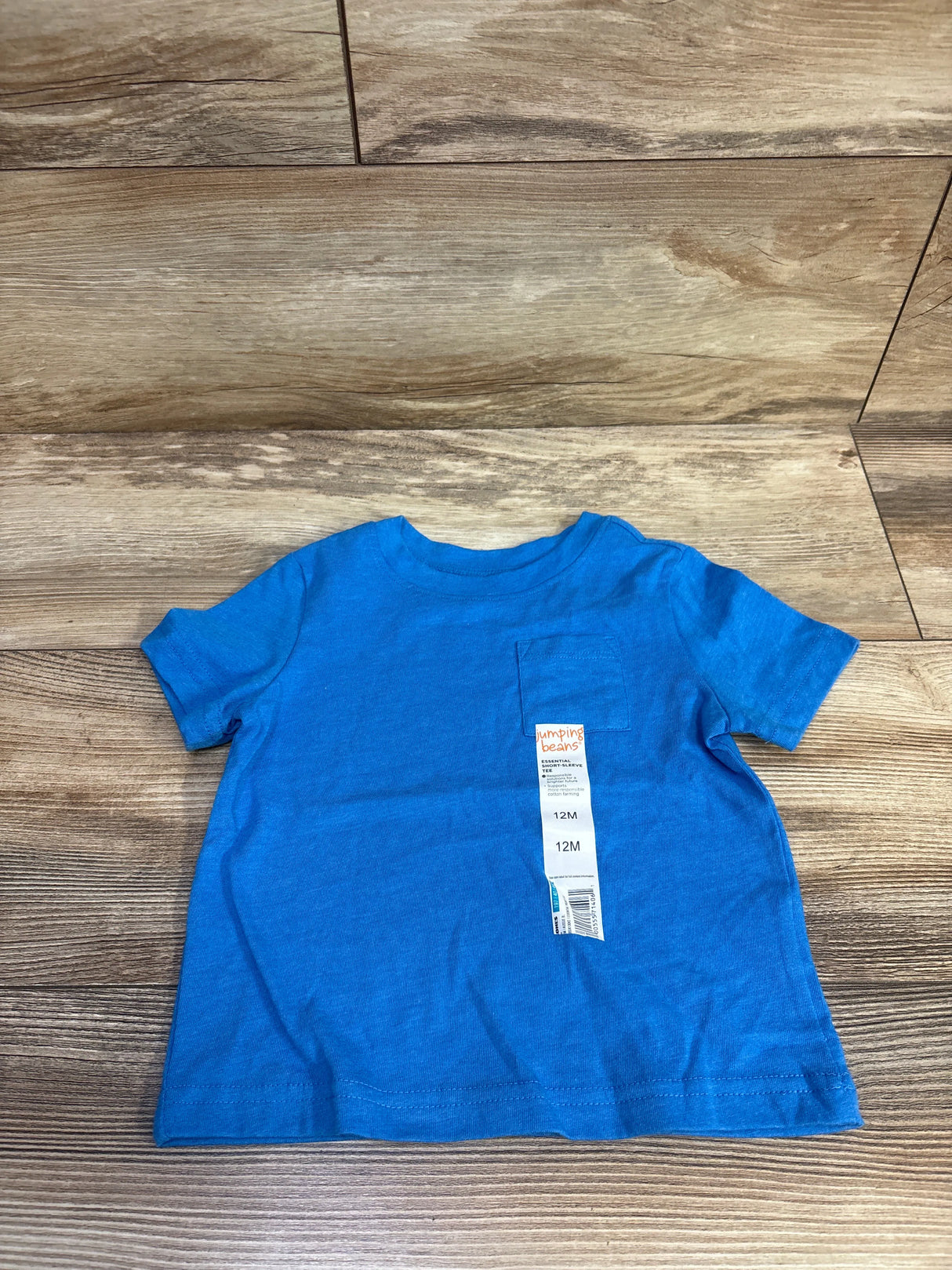 NEW Jumping Beans Pocket Shirt Blue sz 12m