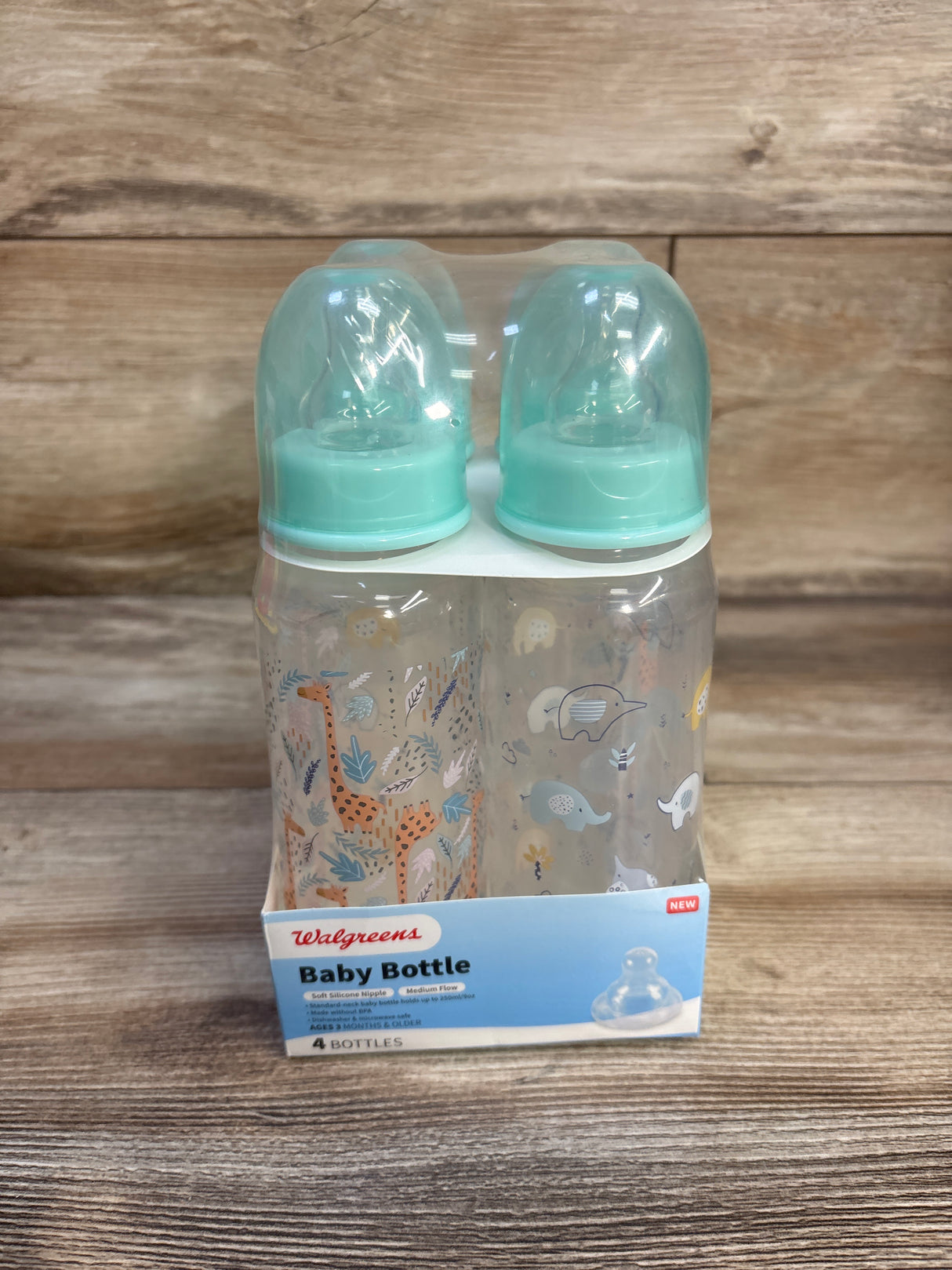 NEW Walgreens Baby Bottles 4pk