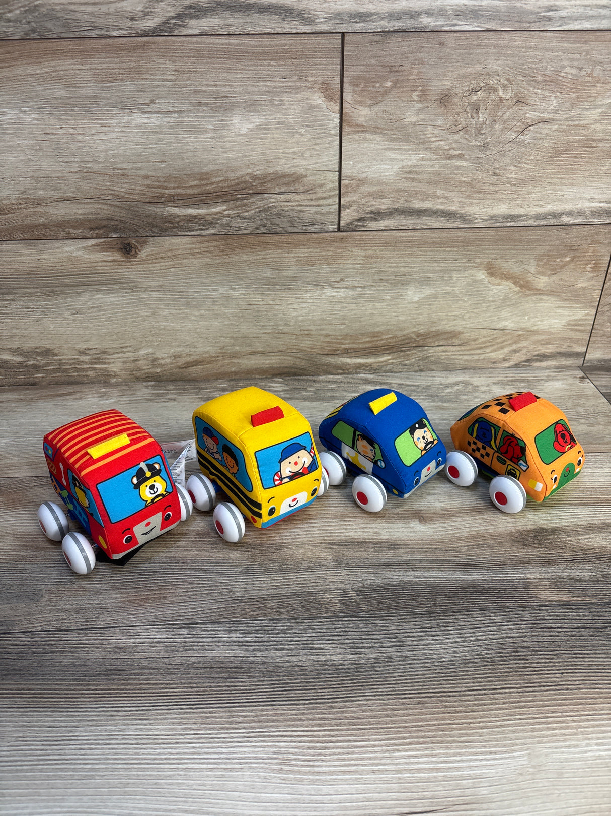 Melissa & Doug K's Kids Pull-Back Town Vehicle Set 4pk