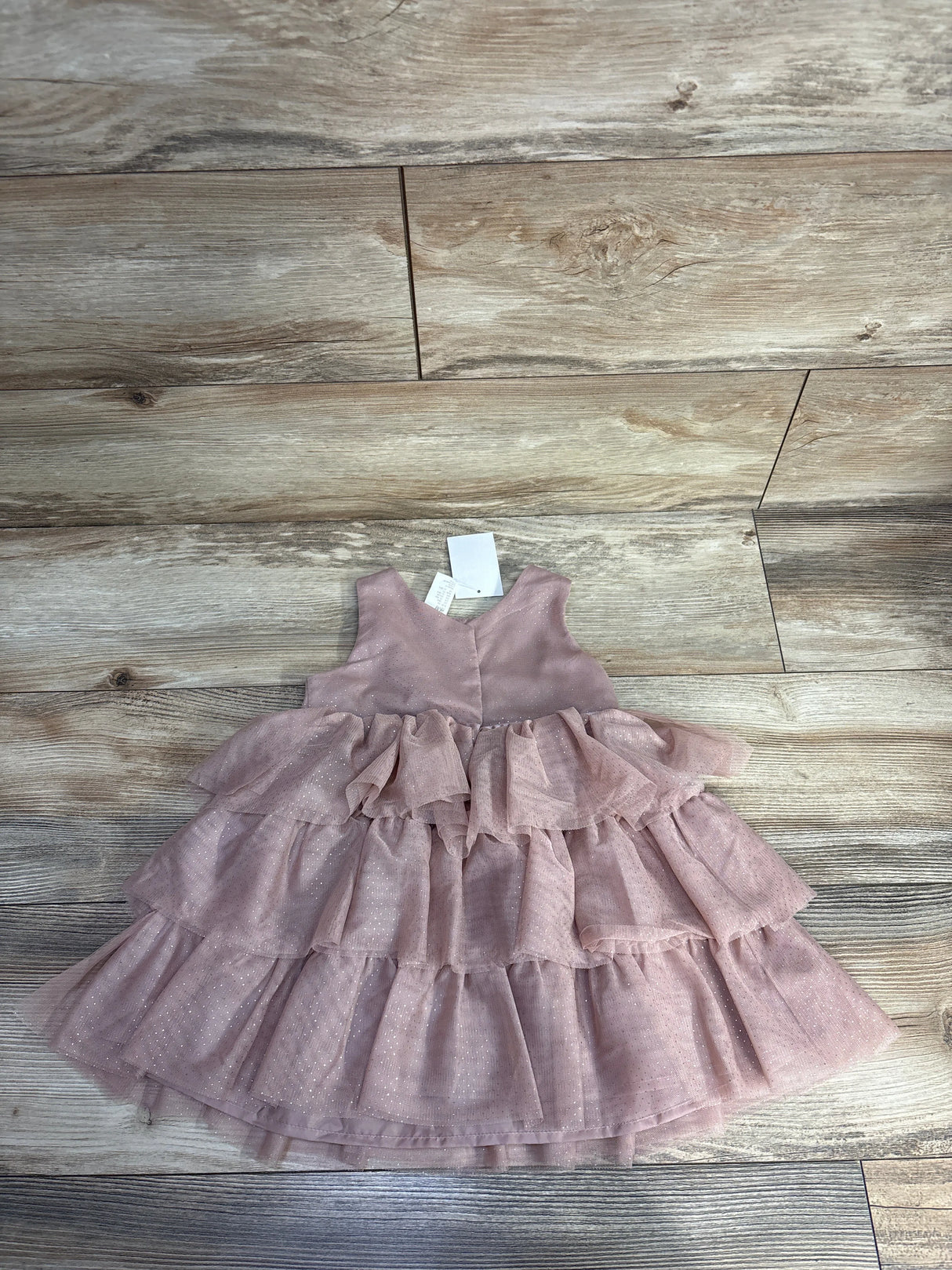 NEW H&M Polka Dot Layered Tulle Dress Pink sz 18m