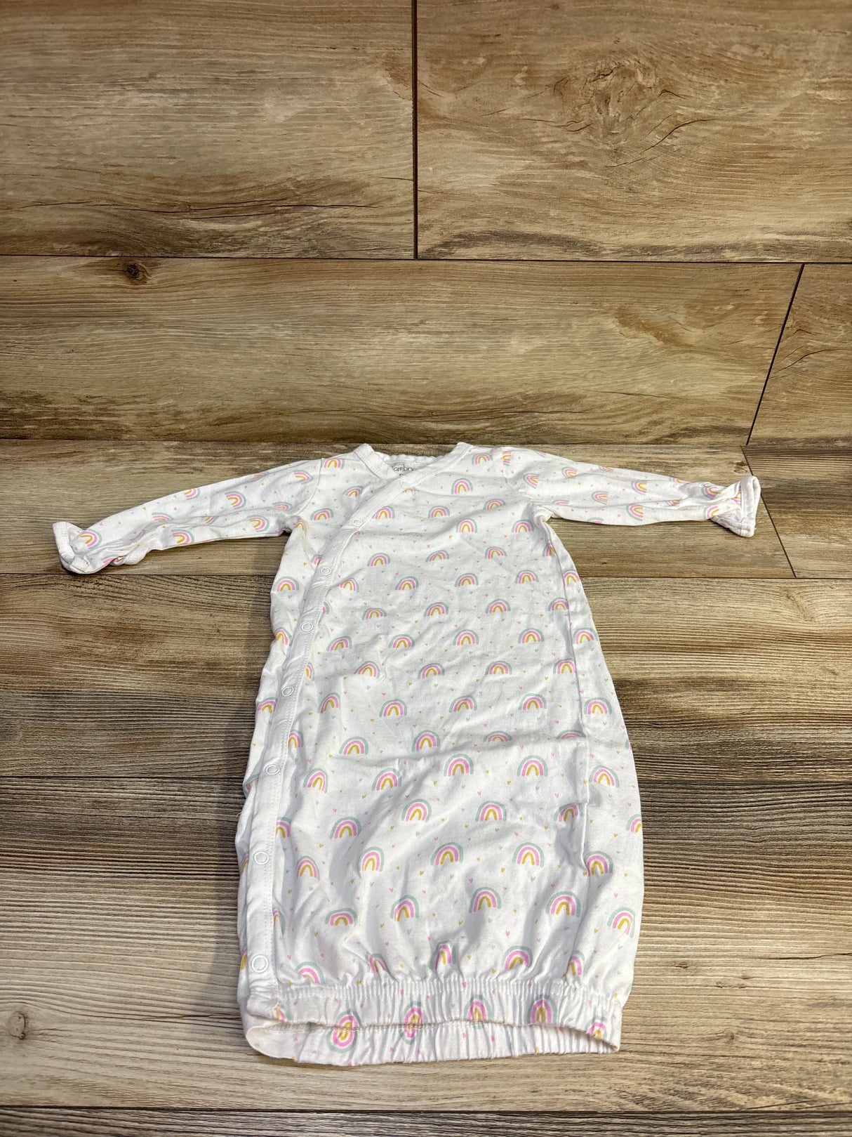 Cambria Baby Kimono Sleep Gown White sz 0-6m
