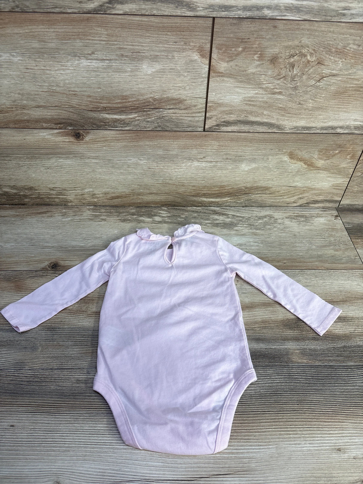Oshkosh Scalloped Peter Pan Collar Bodysuit Pink sz 12m