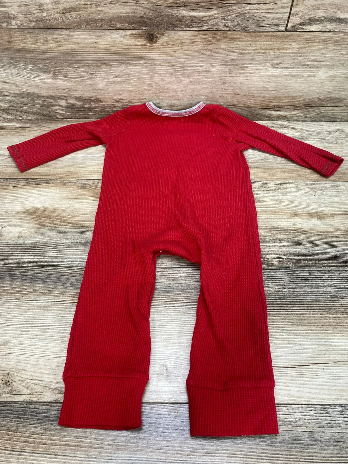 Mudpie Ho Ho Ho Thermal Knit Coverall Red sz 9-12m - Me n Mommy To Be