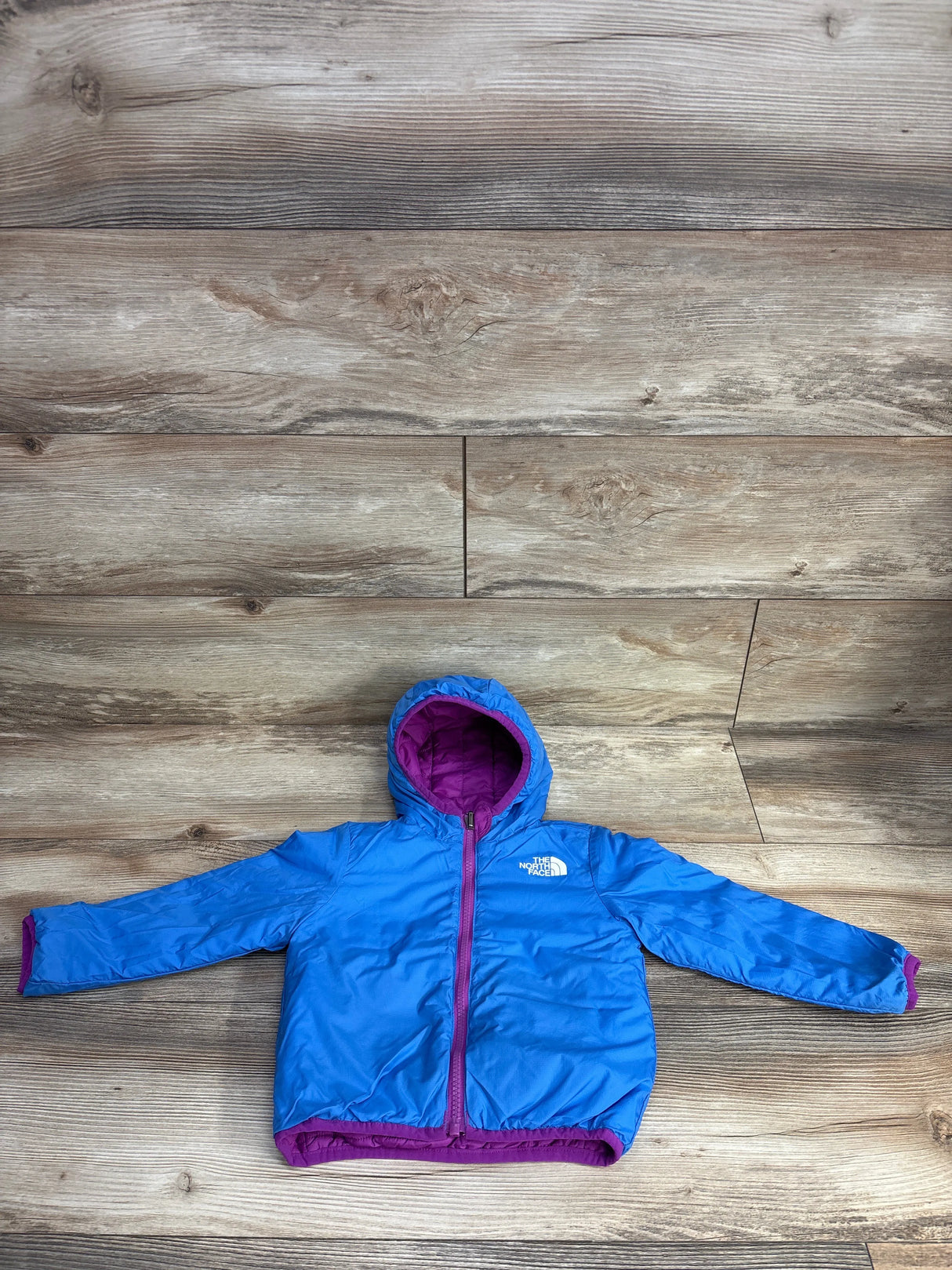 The North Face Eclipse Reversible Insulated Jacket Purple/Blue sz 2T