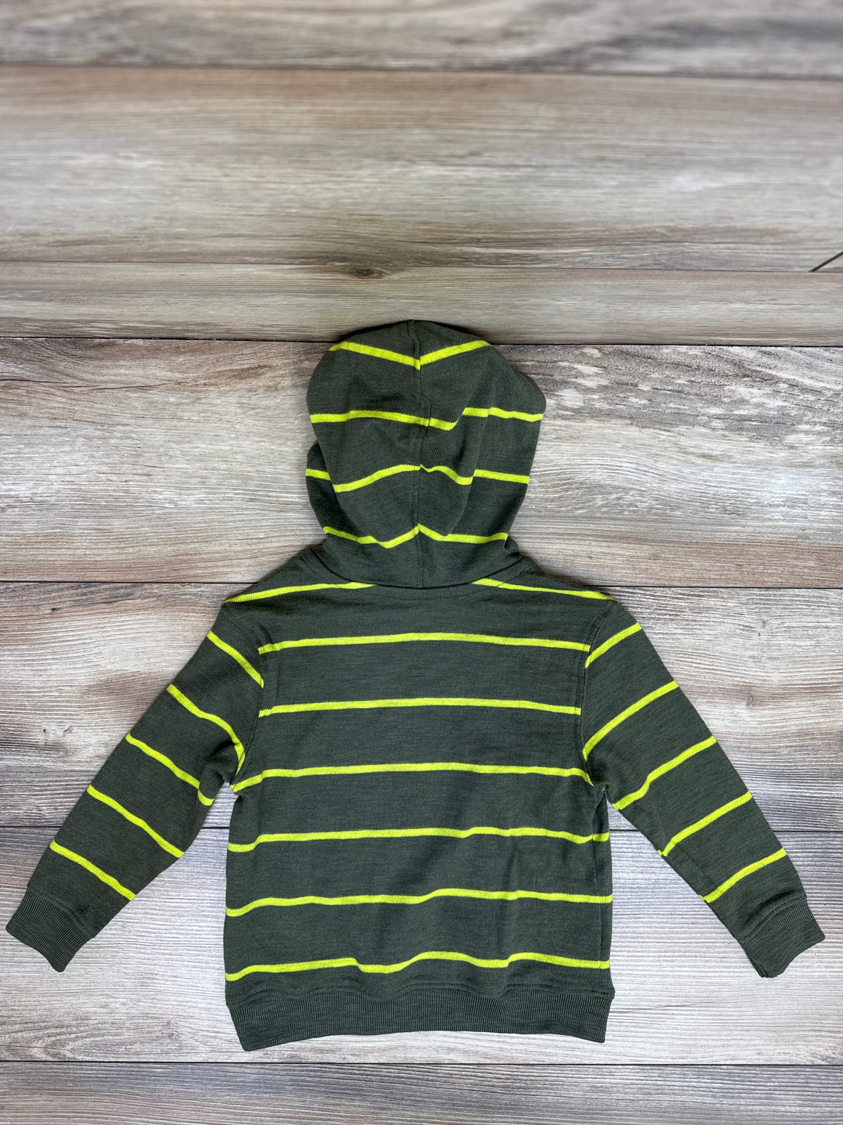 Old Navy Hooded Long Sleeve Shirt Green sz 2T