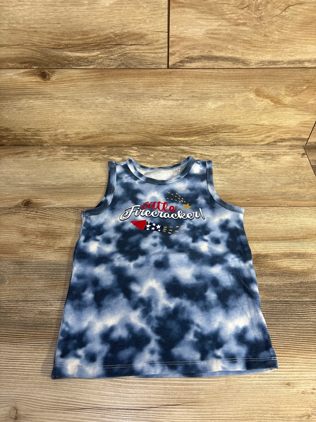 Wonder Nation Little Firecracker Tank Top Blue sz 5T