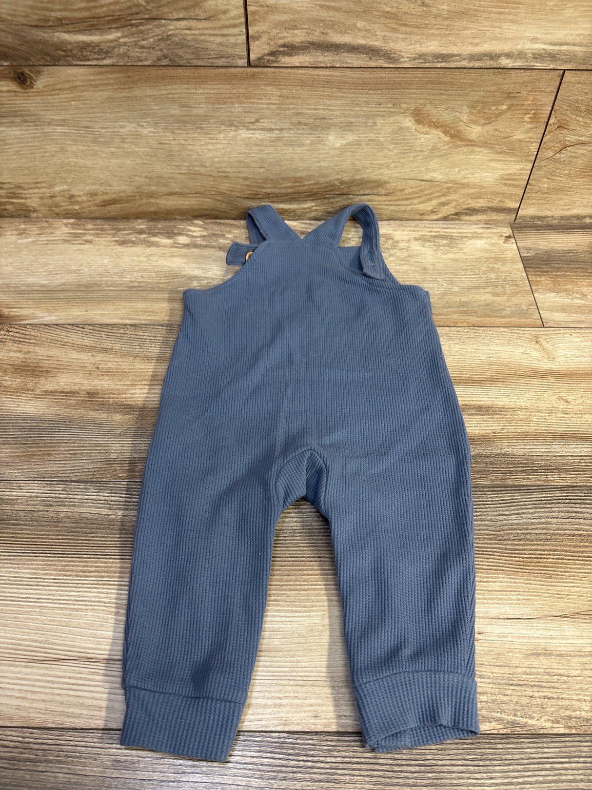Carter's Waffle Knit Overalls Blue sz 12m