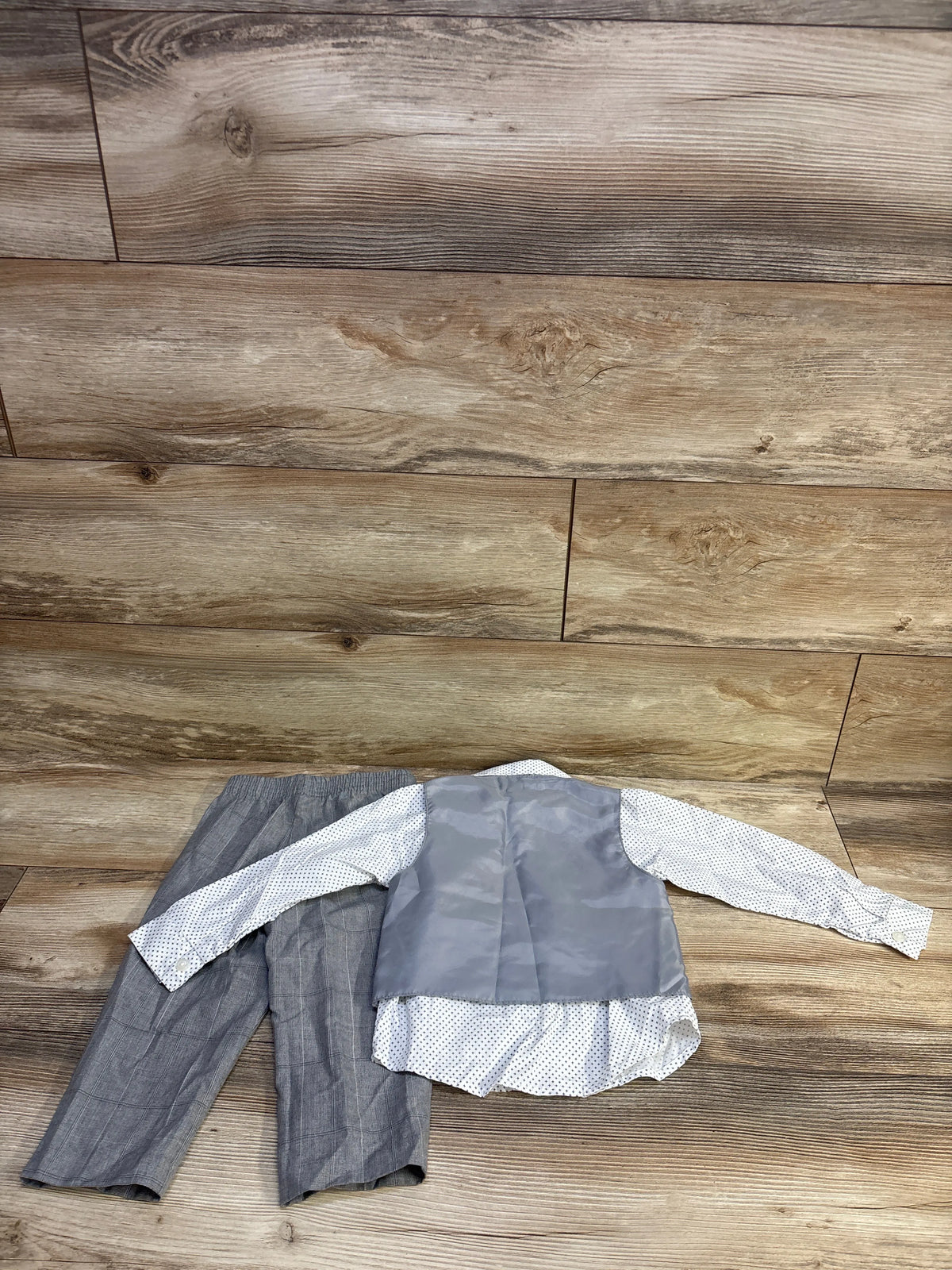 Van Heusen 3pc Vest Suit Set White sz 24m