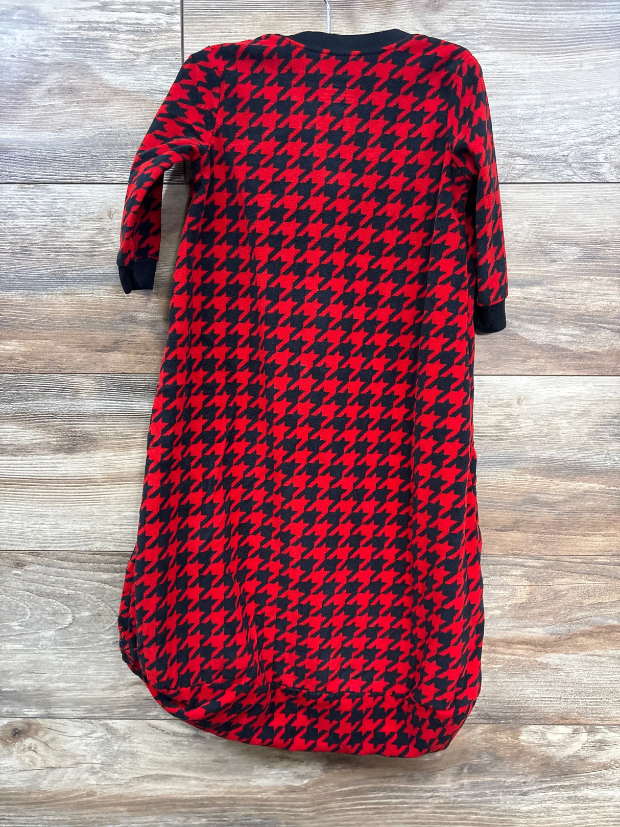 Carter's Houndstooth Print Blanket Sleeper Red sz 9-12m