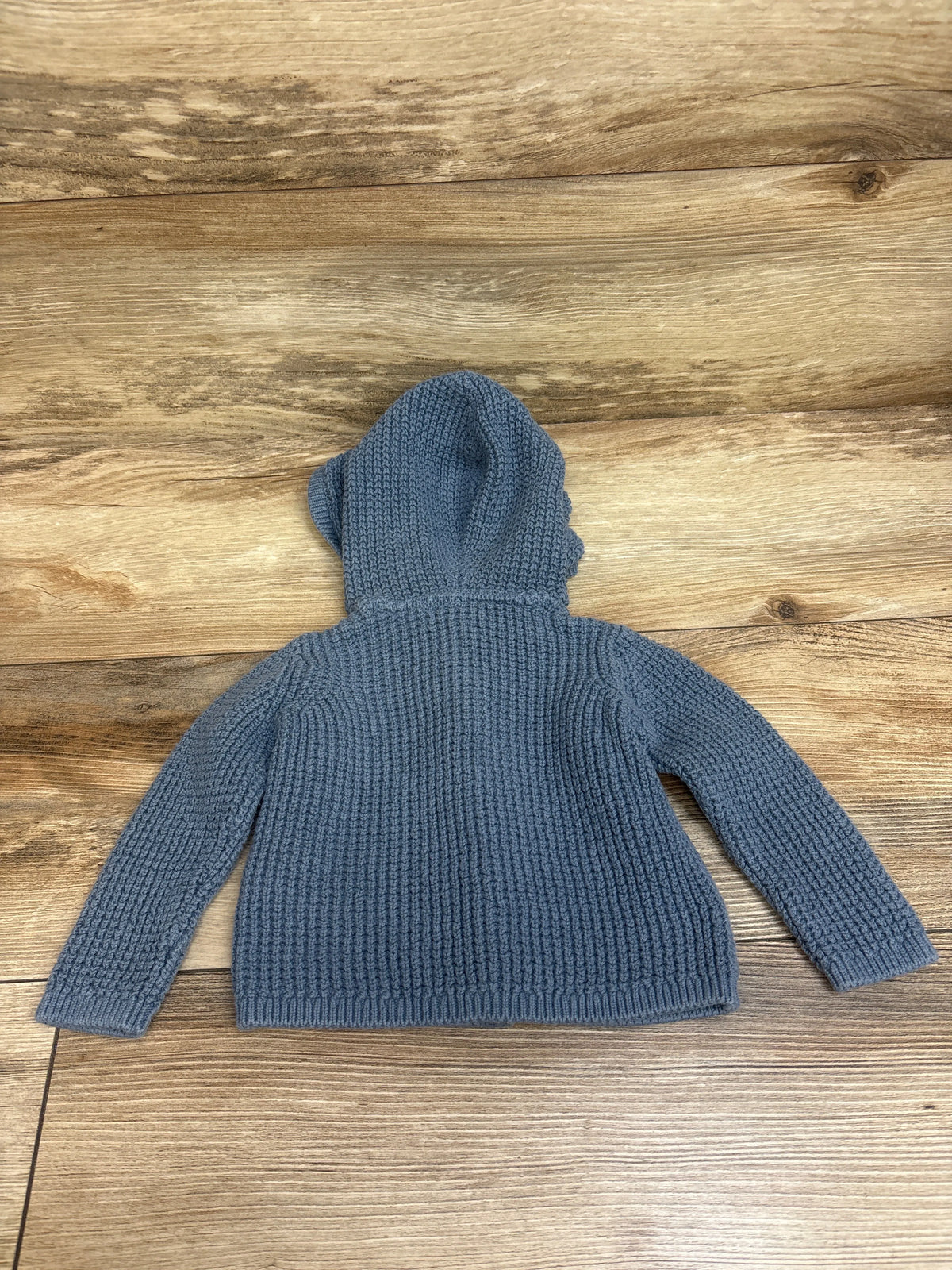 Carter's Knit Button-Up Hooded Cardigan Blue sz 9m