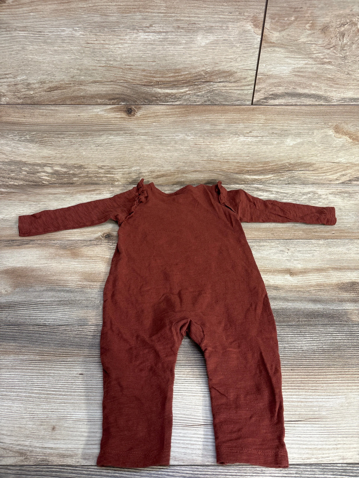 Old Navy Ruffled Coverall Rust sz 6-12m