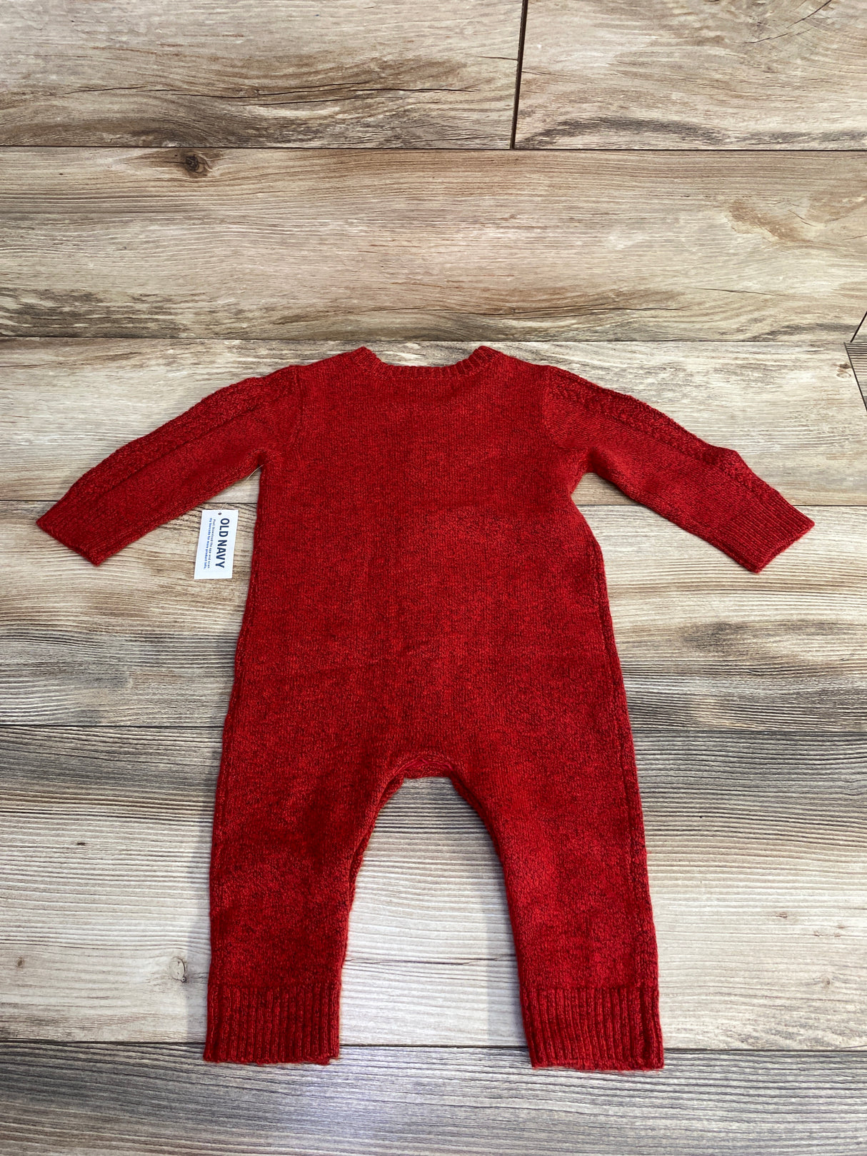NEW Old Navy Button Up Knit Coverall Red sz 6-12m