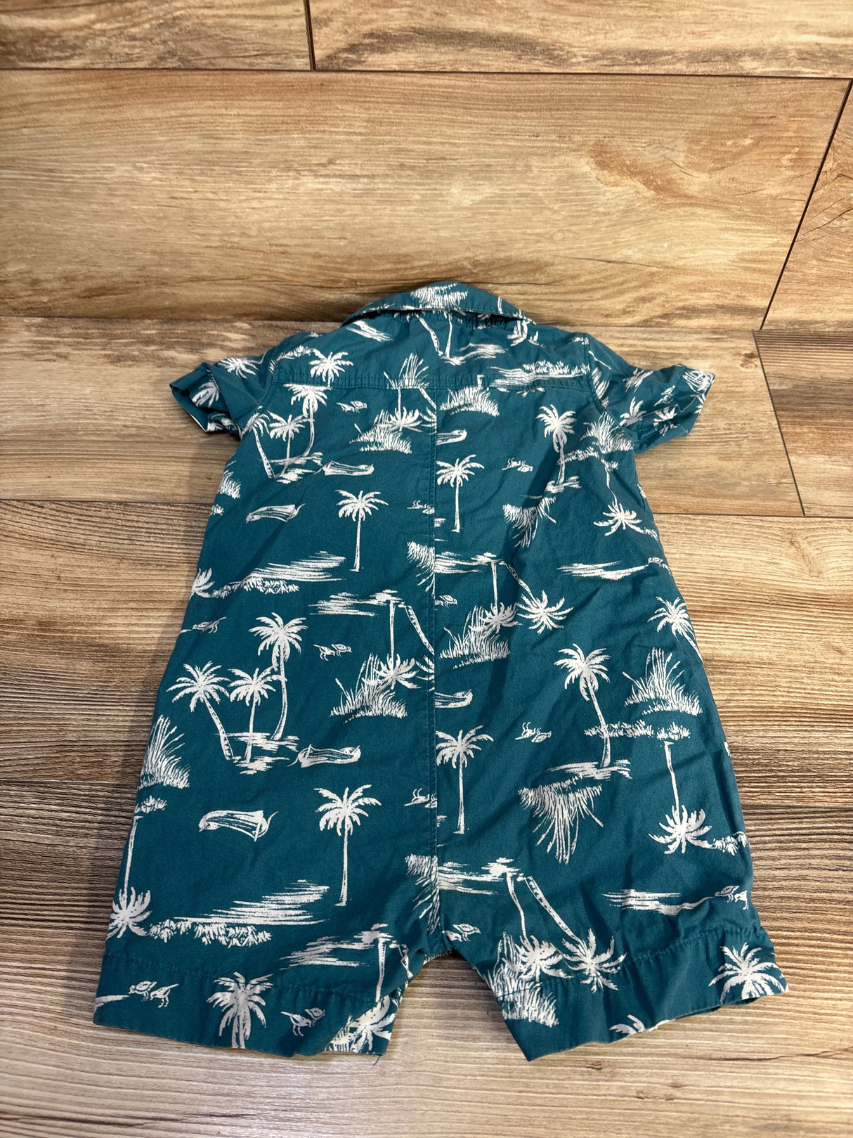 Carter's Polo Shortie Romper Blue sz 18m