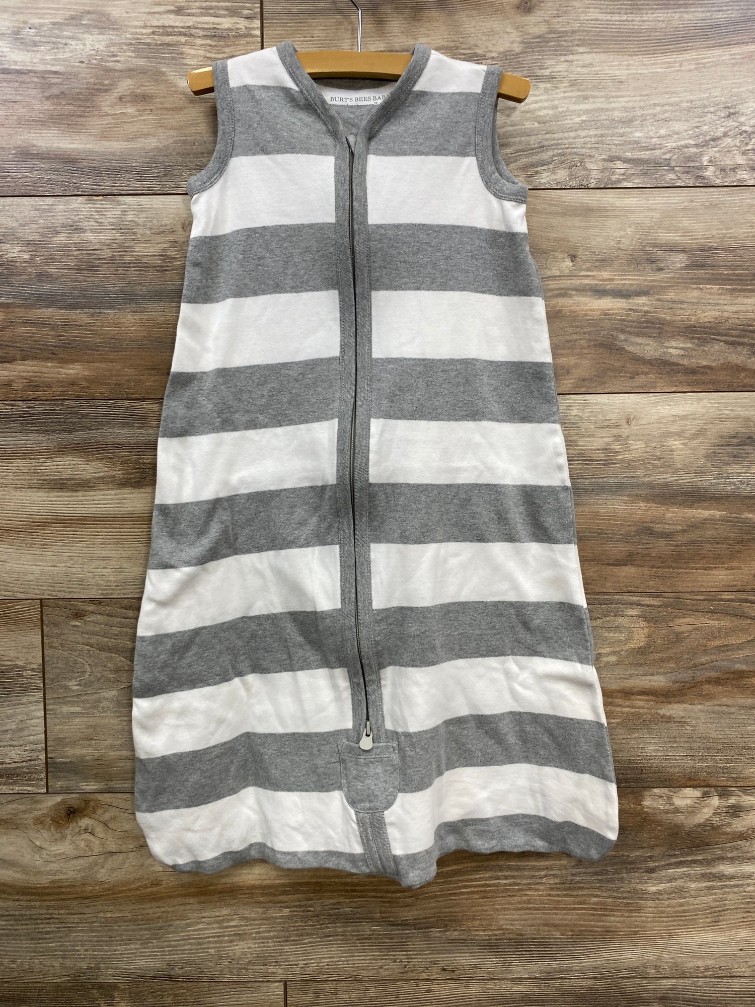 Burt's Bees Baby Striped Bee Keeper Grey sz 6-12m