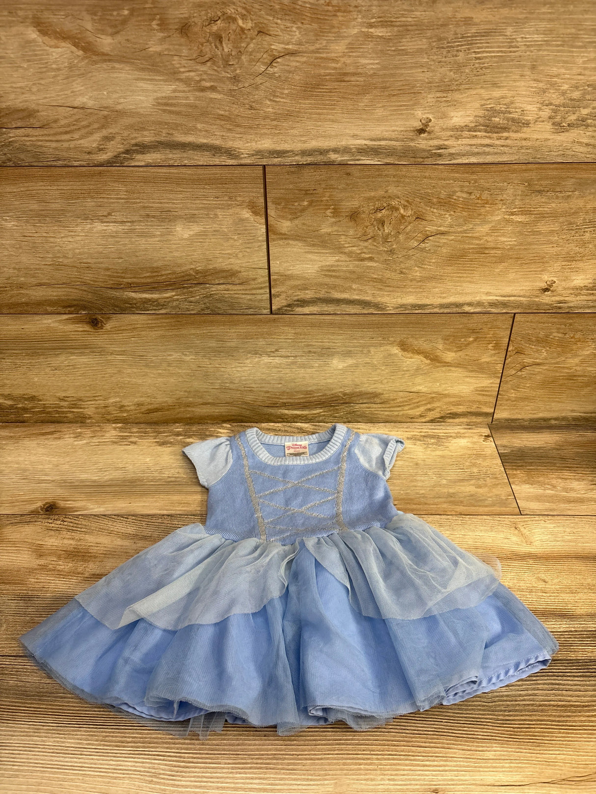 Disney Princess Cinderella Cosplay Dress Blue sz 18m