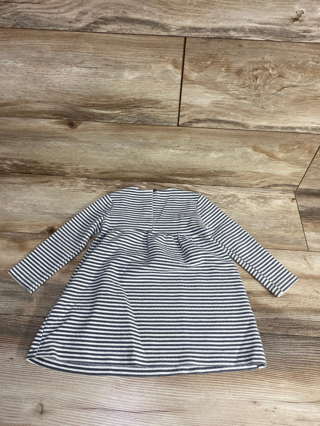 Zara Textured Striped Shirt White sz 18-24m