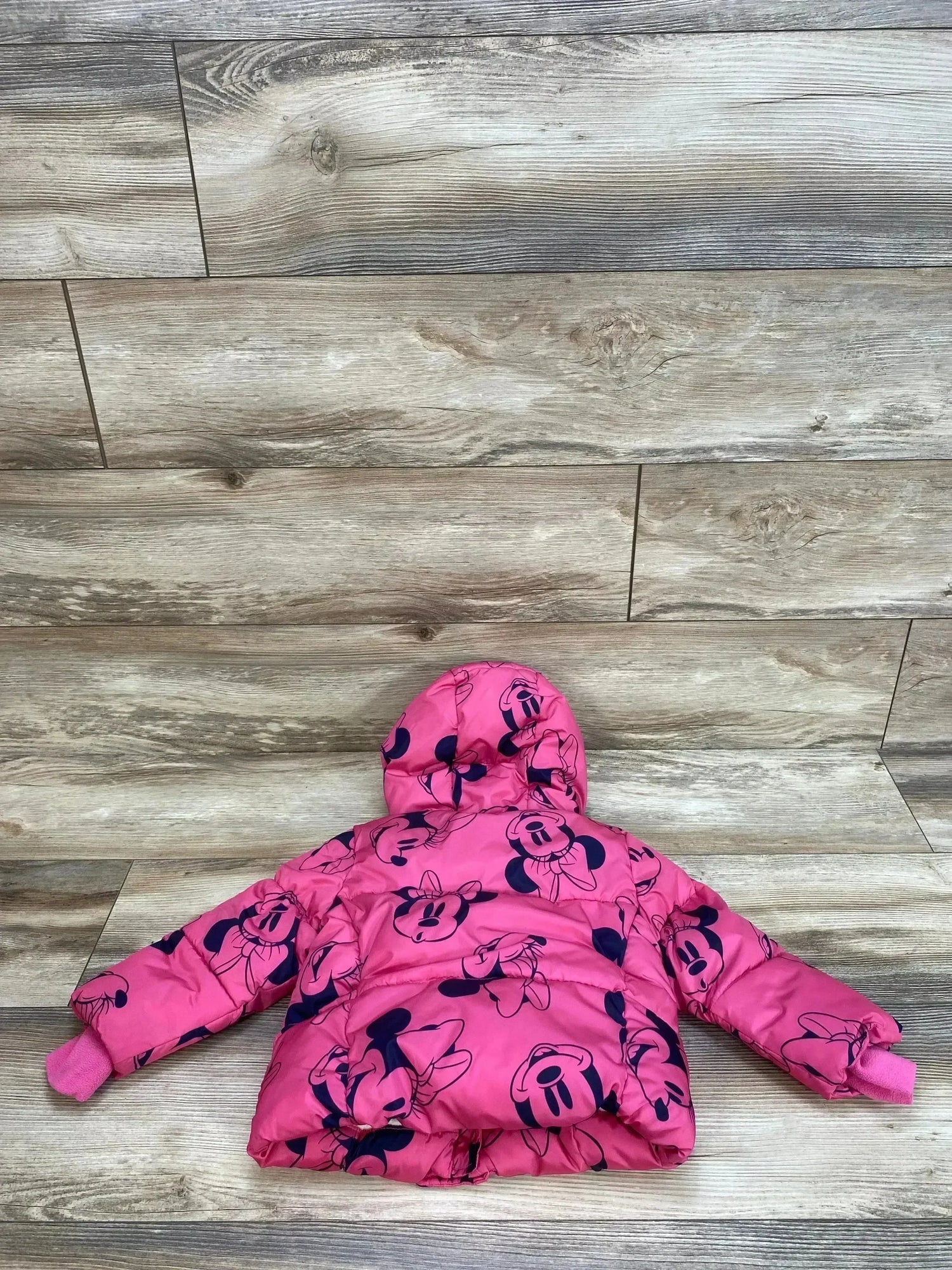 Baby Gap Disney Minnie Mouse Heavyweight Pink Puffer Jacket sz 2T - Me n Mommy To Be