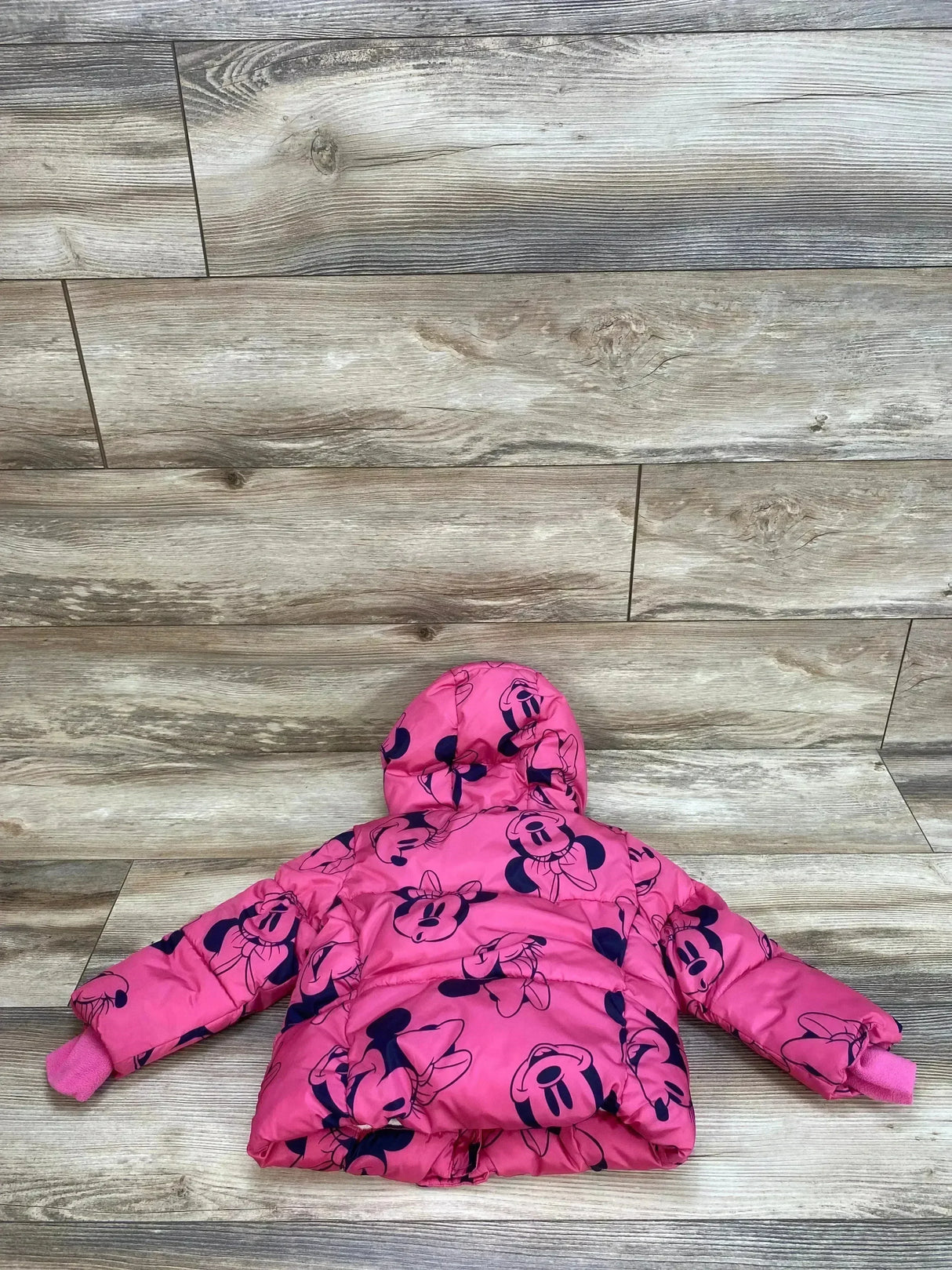 Baby Gap Disney Minnie Mouse Heavyweight Pink Puffer Jacket sz 2T - Me n Mommy To Be