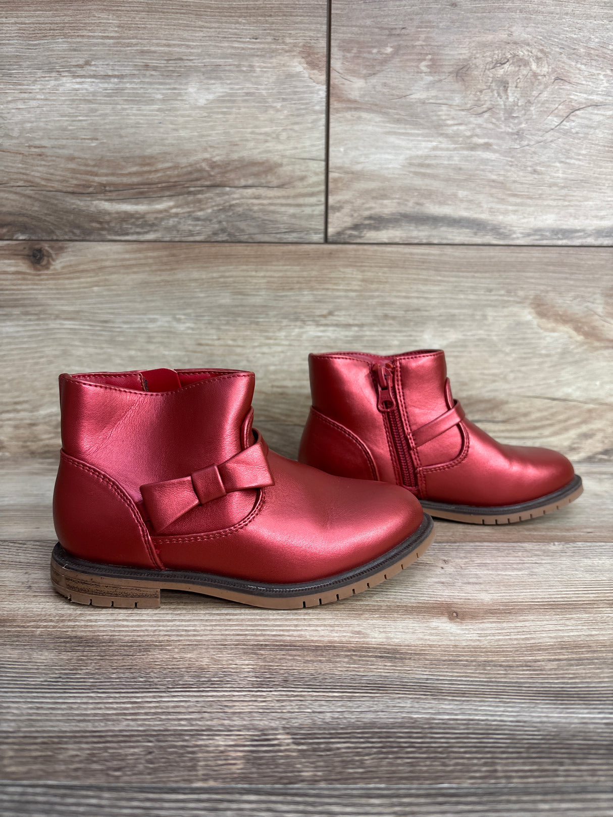 Cat & Jack Harmony Fashion Boots red sz 10c