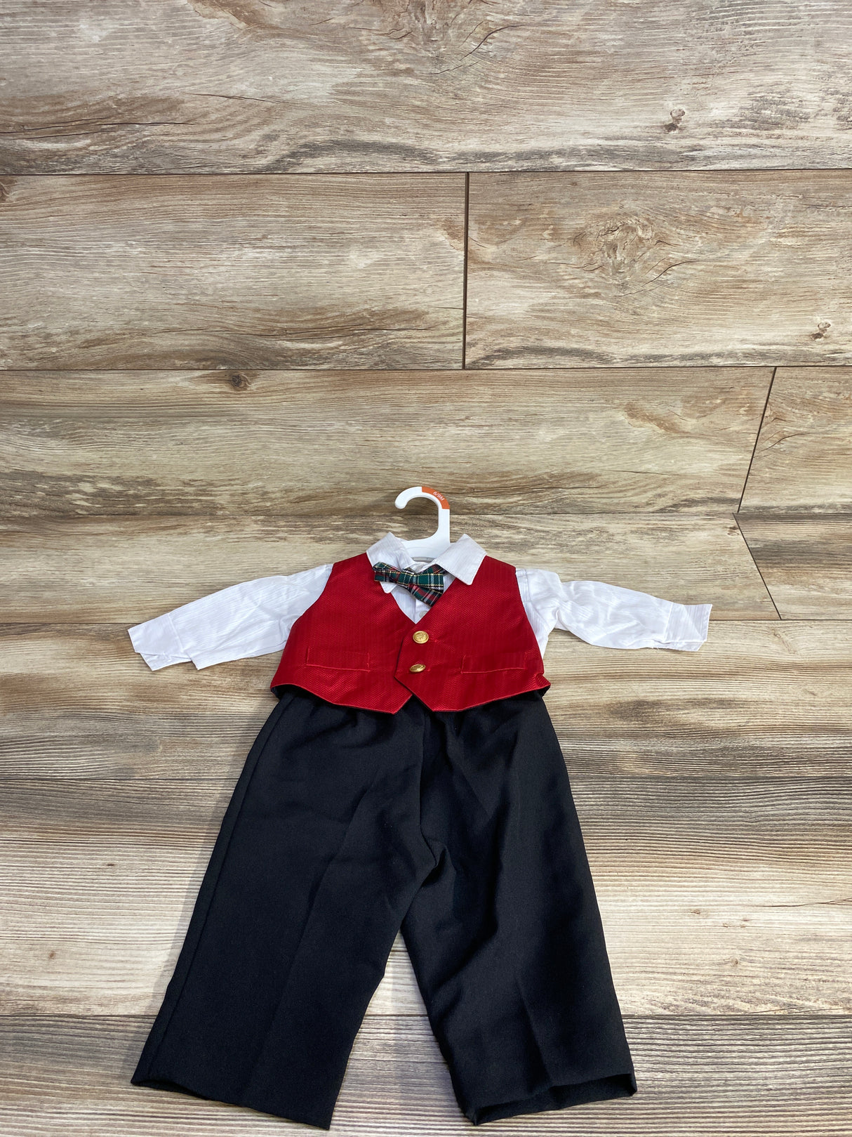 Happy Fella 4pc Vest Set White sz 6-9m