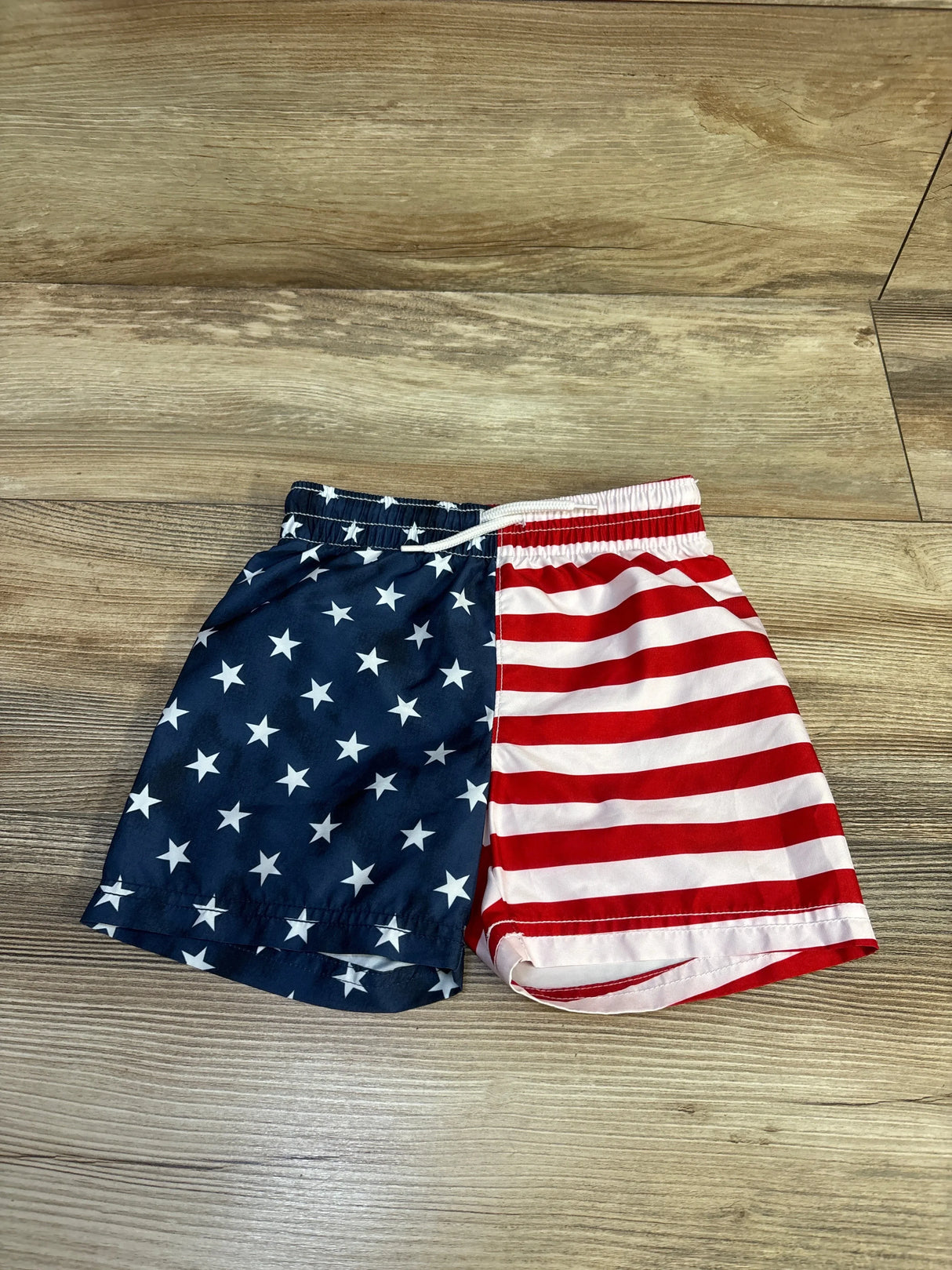 Old Navy Star & Stripes Swim Trunks Red sz 2T