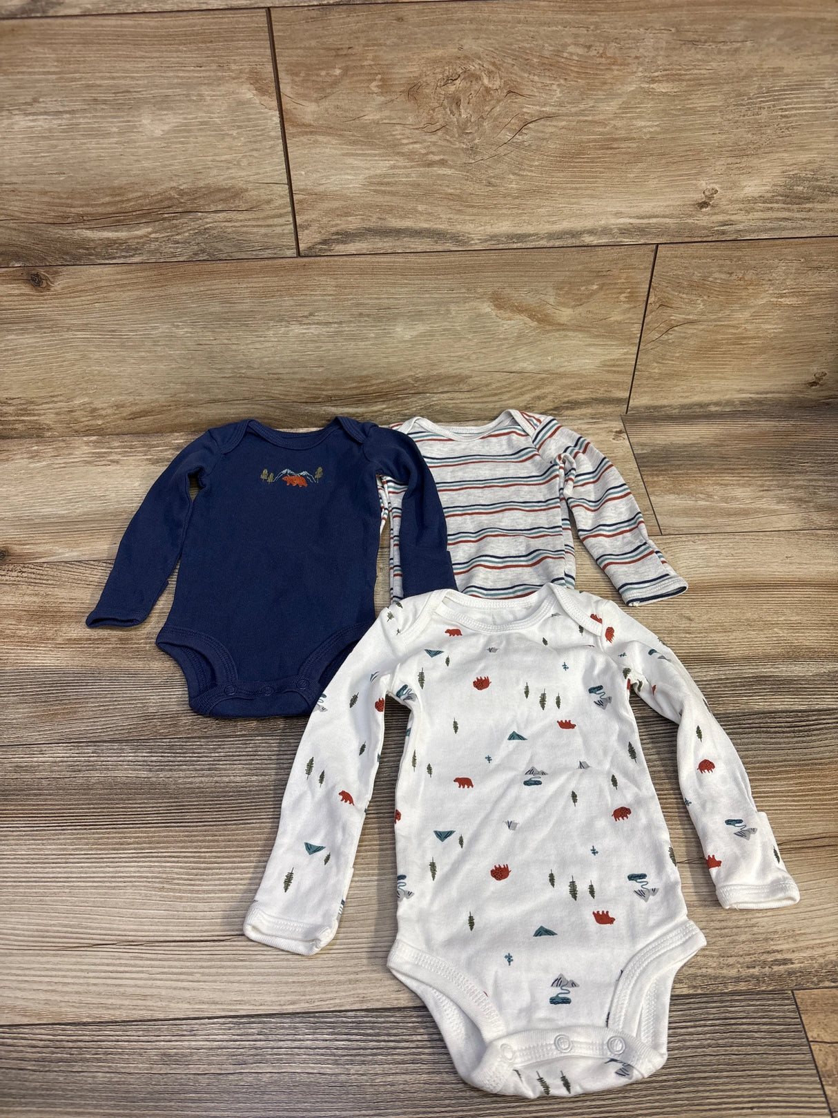 Just One You 3pk Bodysuits White sz 3m