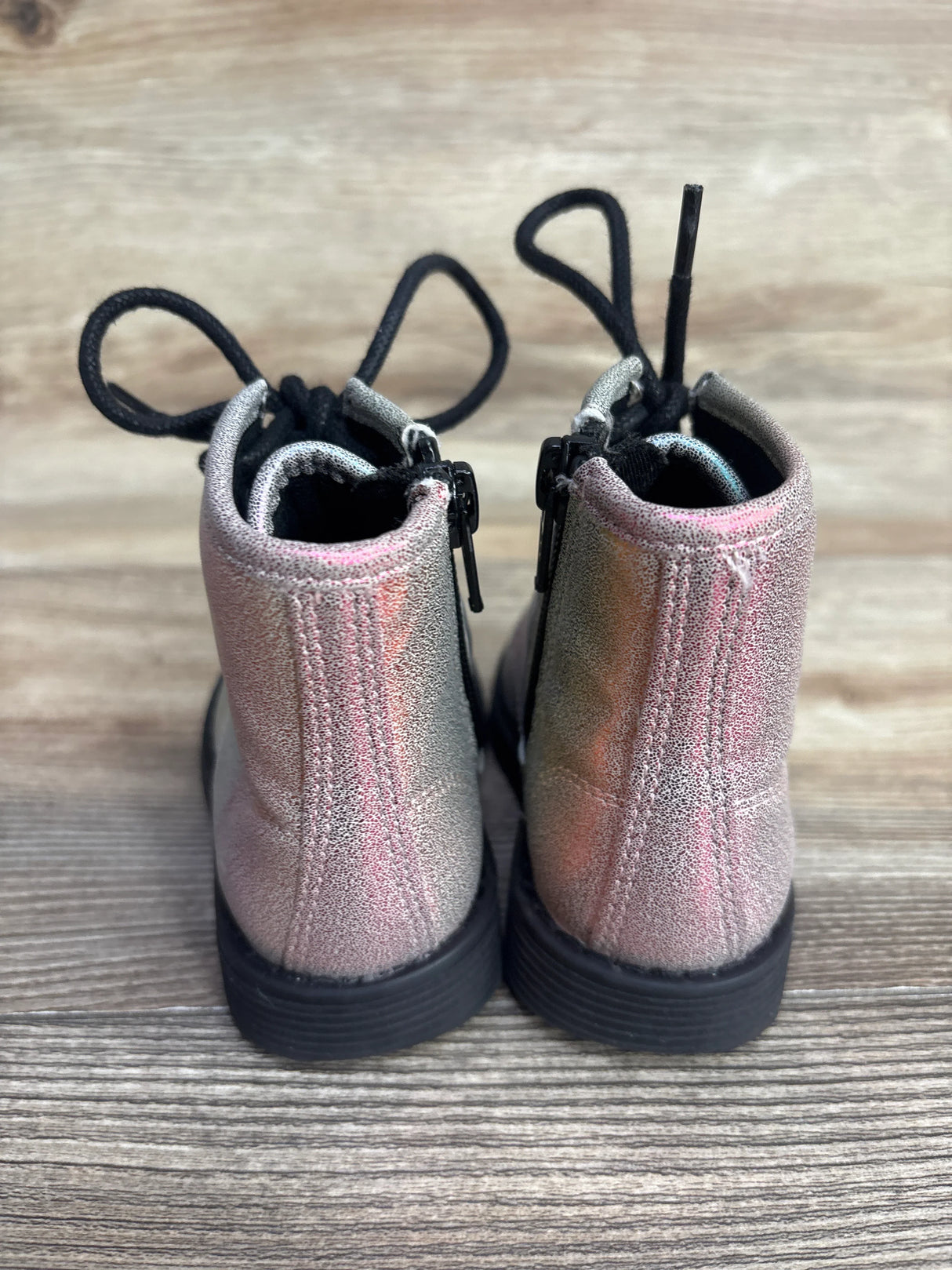 Children's Place Rainbow Lace Up Boots sz 5c