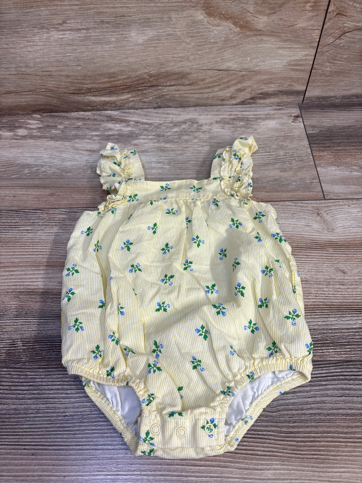 Little Me Bubble Romper Yellow sz 6m
