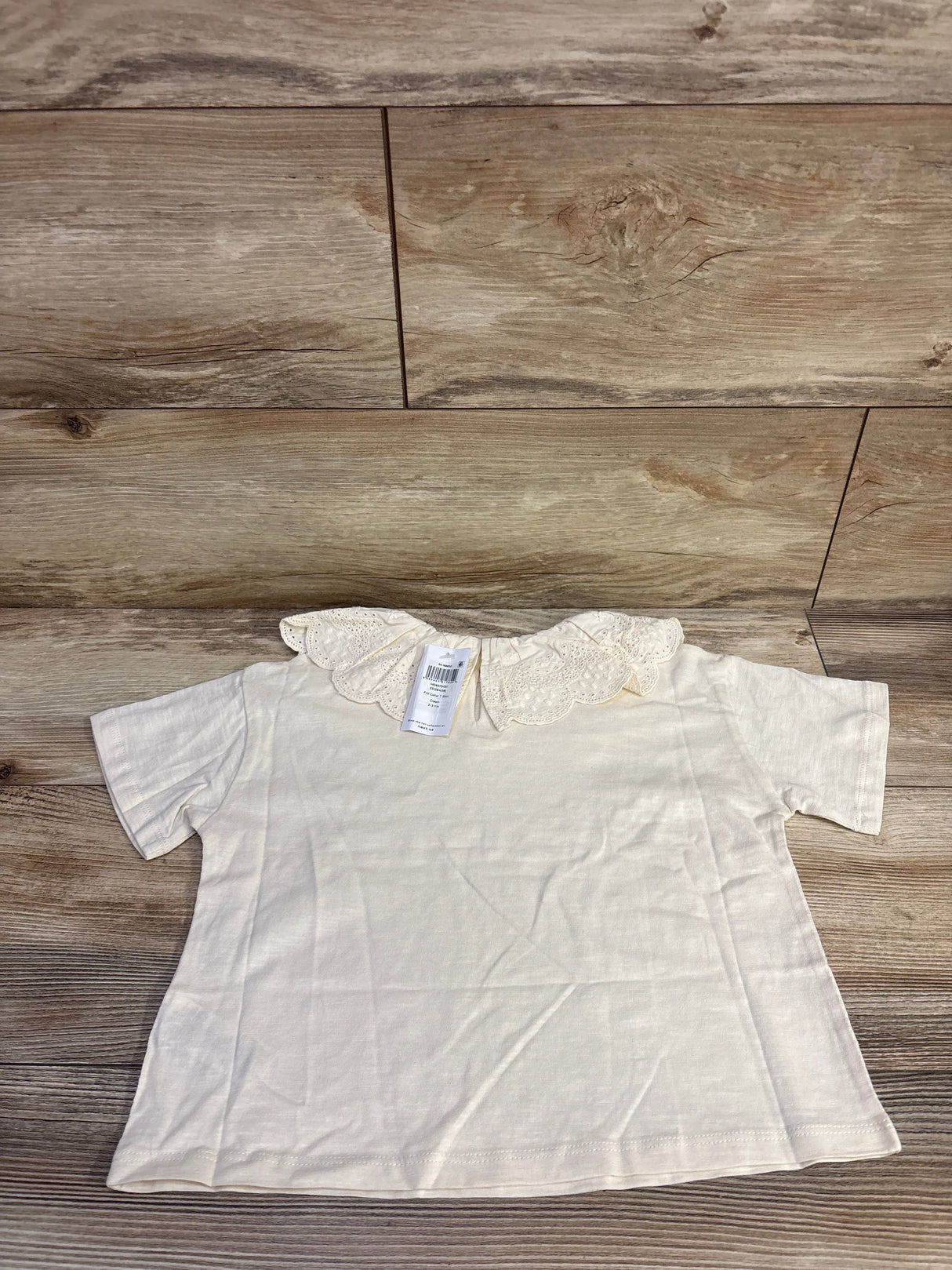 NEW Next Frill Collar Shirt Cream sz 2-3T